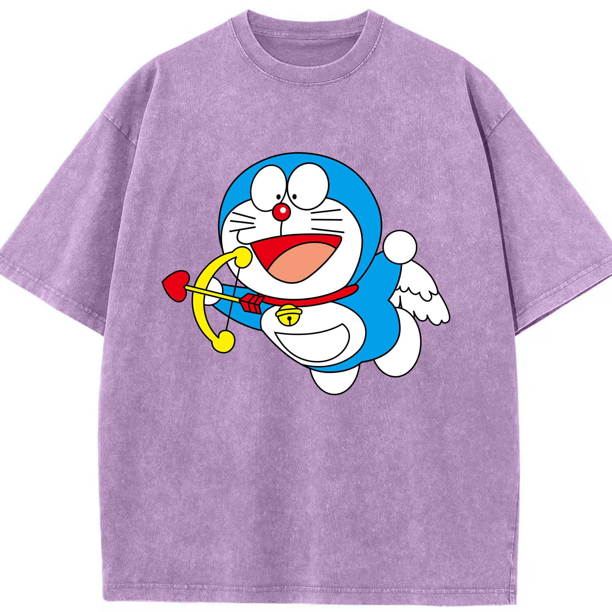 （画像用） ドラえもん Doraemon 綿100% ヴィンテージ風 半袖Tシャツ（フロントプリント）