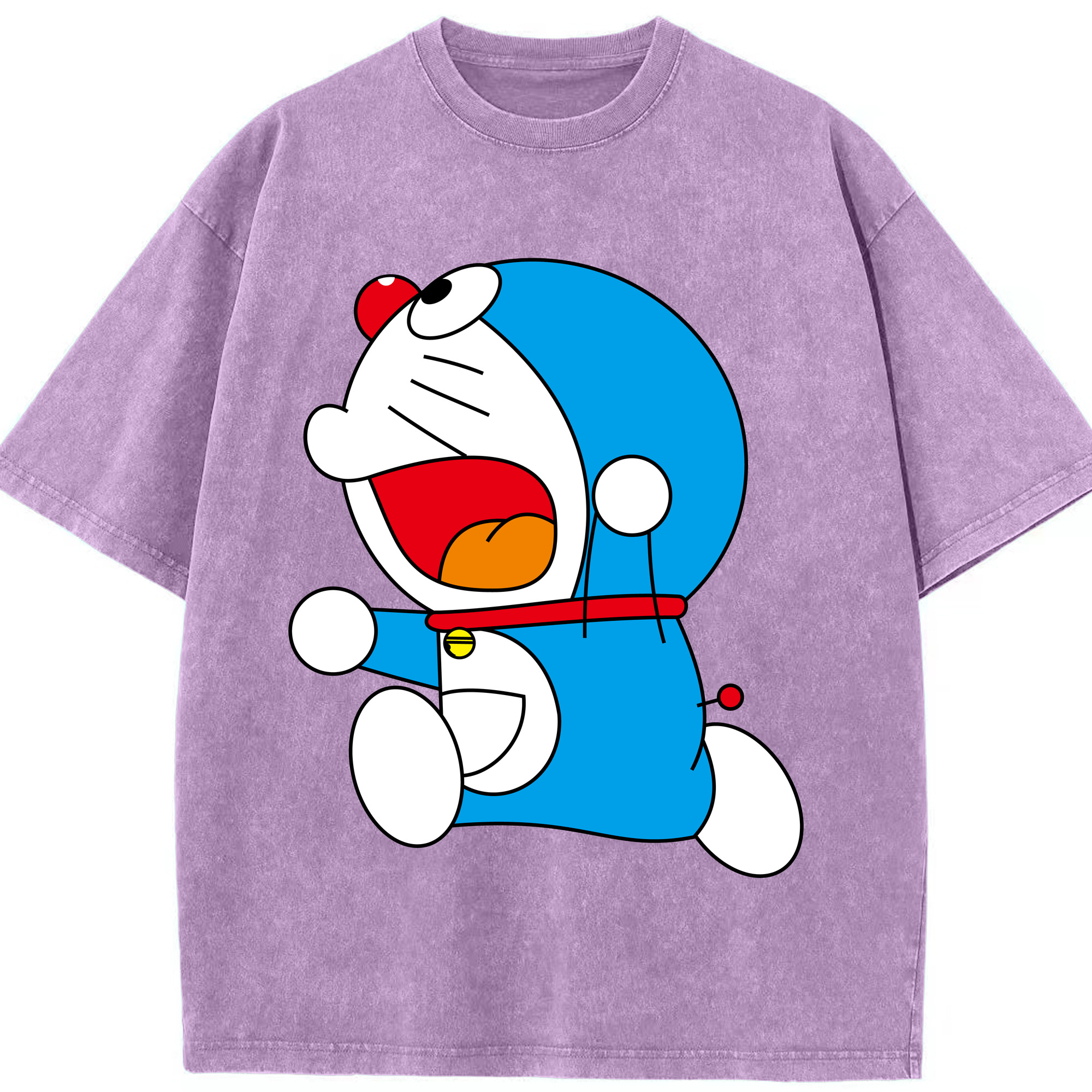 （画像用） ドラえもん Doraemon 綿100% ヴィンテージ風 半袖Tシャツ（フロントプリント）