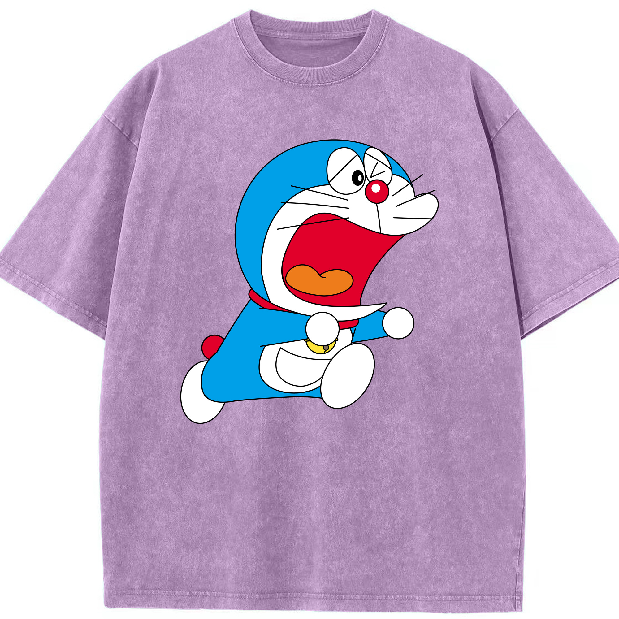 （画像用） ドラえもん Doraemon 綿100% ヴィンテージ風 半袖Tシャツ（フロントプリント）