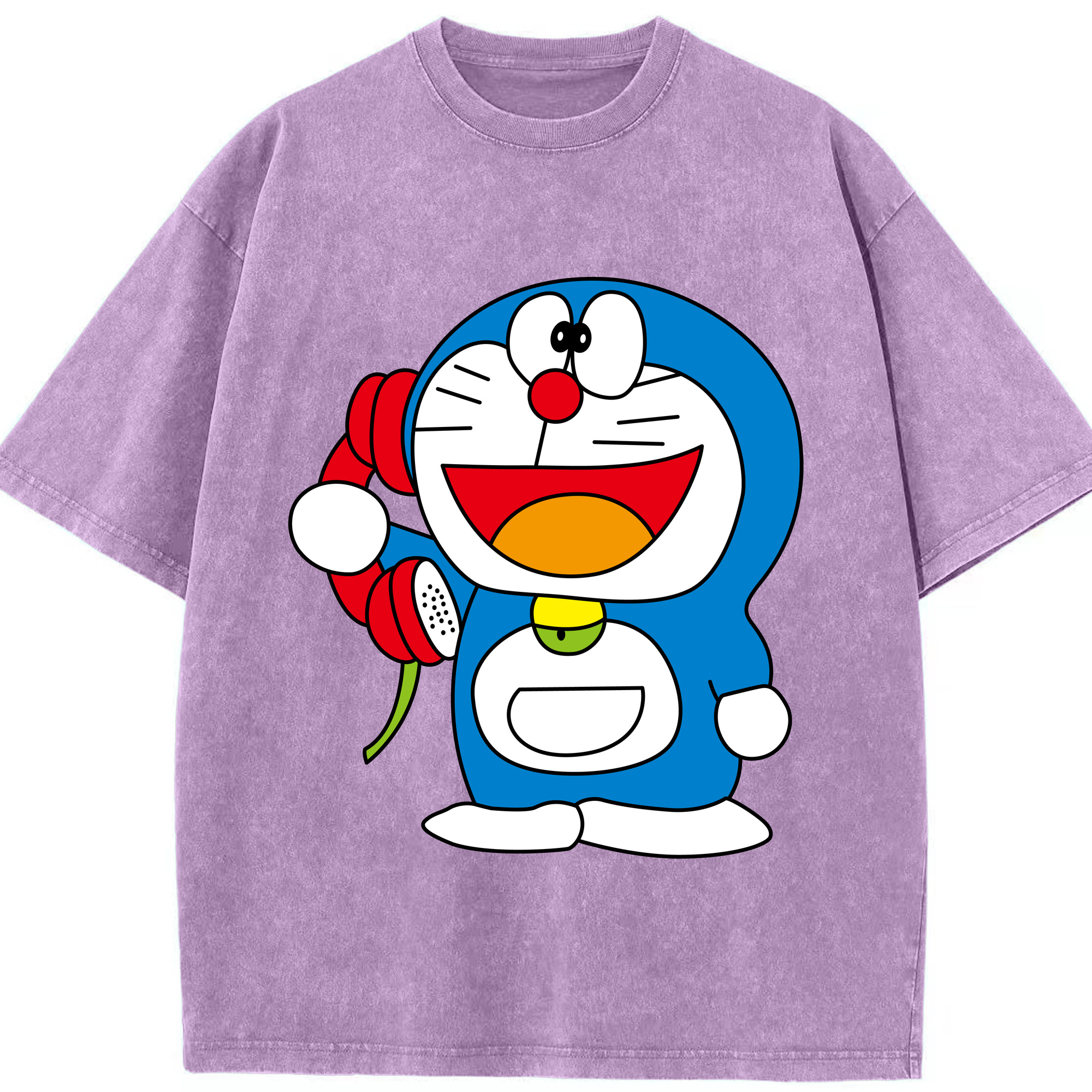 （画像用） ドラえもん Doraemon 綿100% ヴィンテージ風 半袖Tシャツ（フロントプリント）