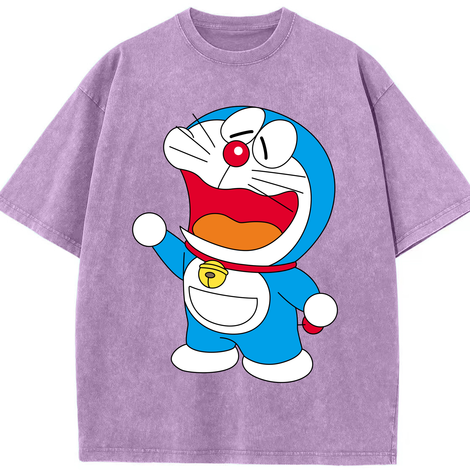 （画像用） ドラえもん Doraemon 綿100% ヴィンテージ風 半袖Tシャツ（フロントプリント）