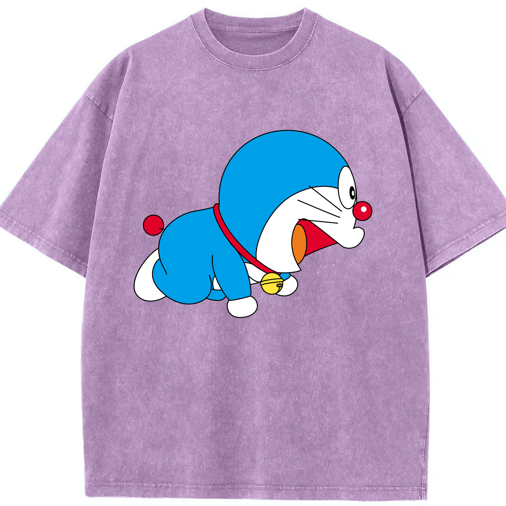 （画像用） ドラえもん Doraemon 綿100% ヴィンテージ風 半袖Tシャツ（フロントプリント）