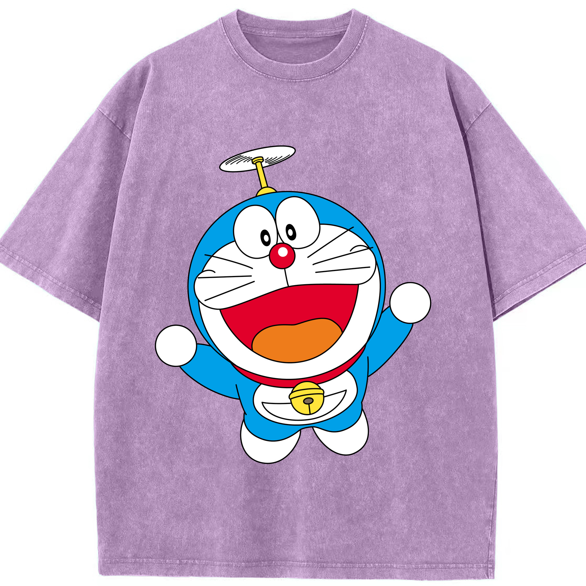 （画像用） ドラえもん Doraemon 綿100% ヴィンテージ風 半袖Tシャツ（フロントプリント）