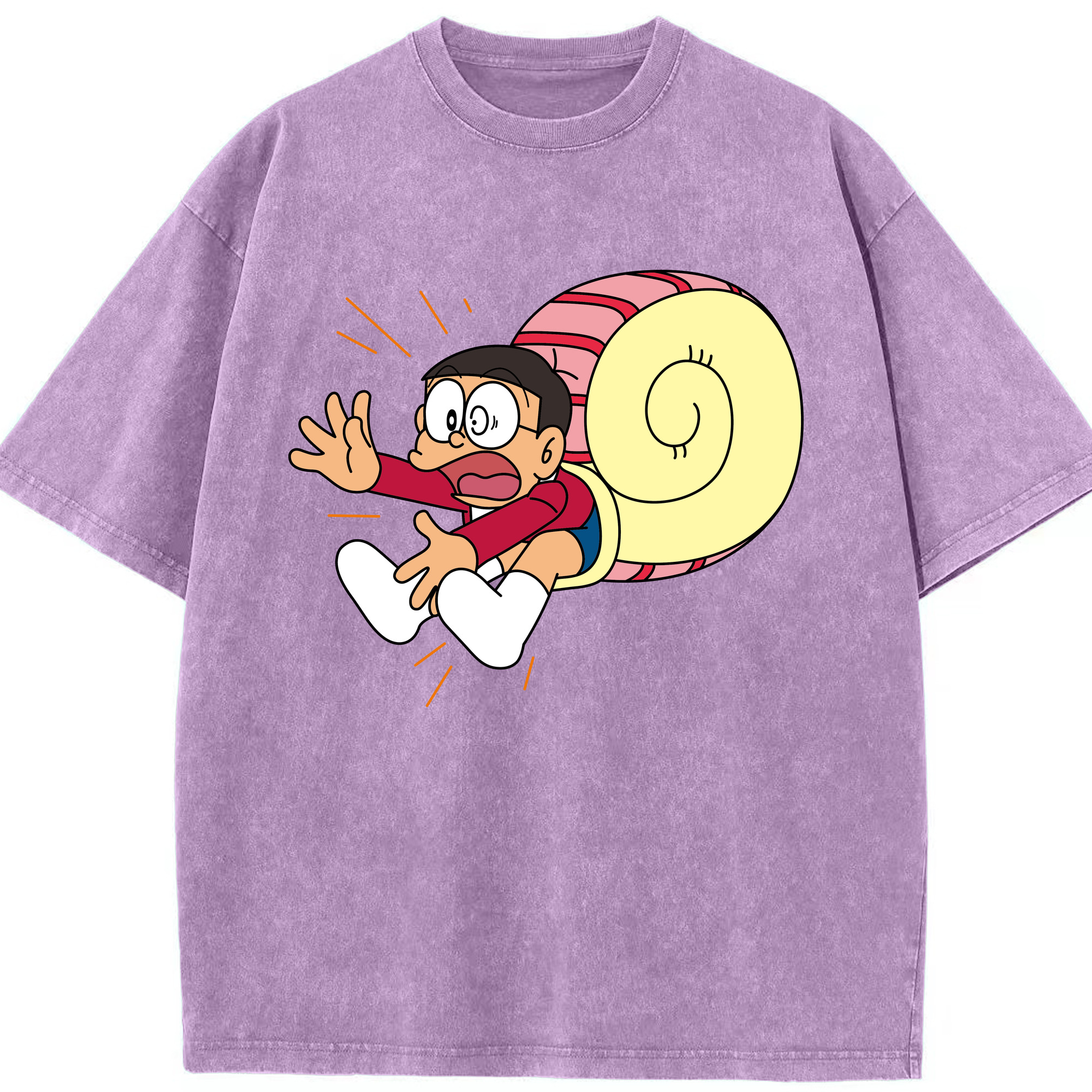 （画像用） ドラえもん 野比 のび太 Doraemon Nobita Nobi 綿100% ヴィンテージ風 半袖Tシャツ（フロントプリント）