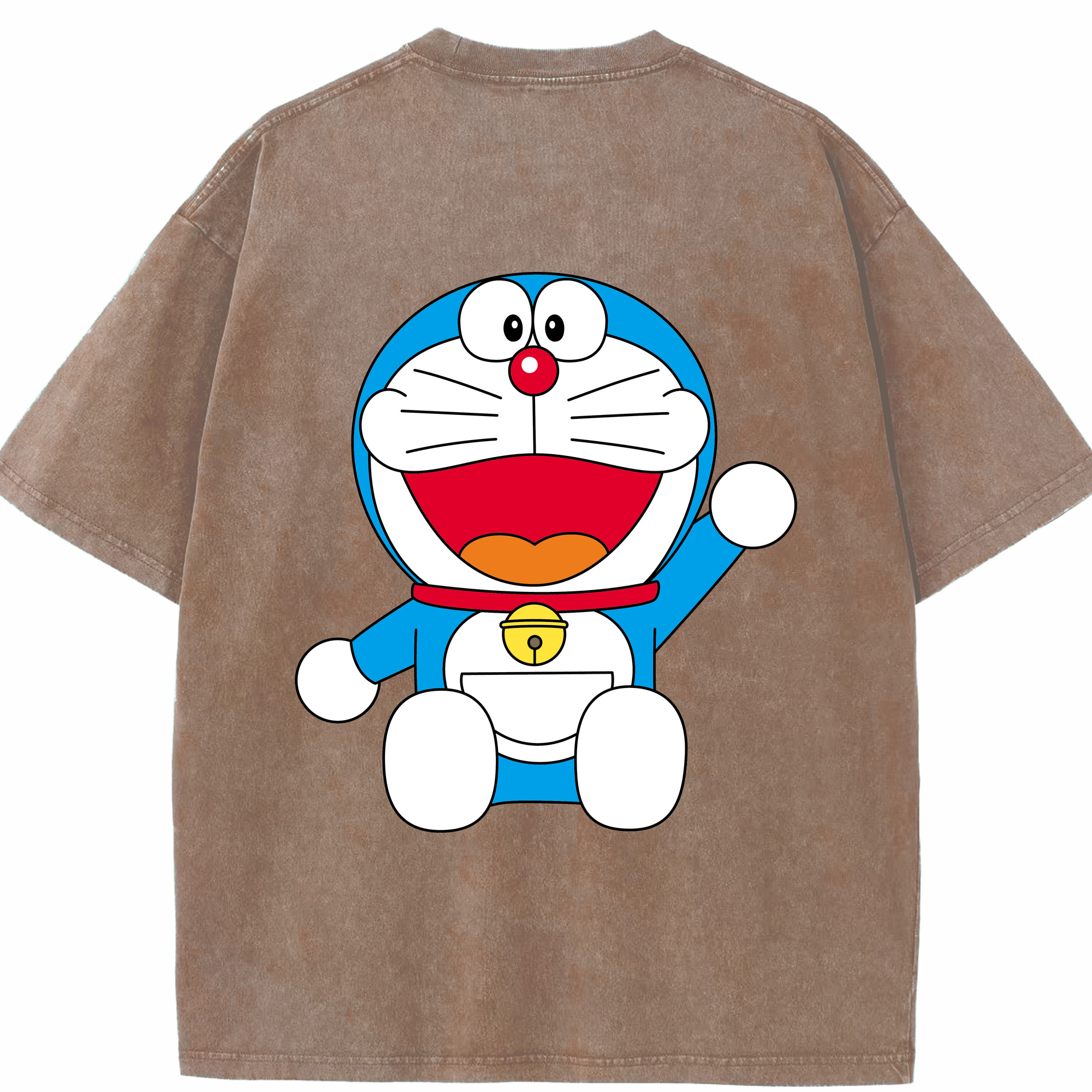（画像用） ドラえもん Doraemon 綿100% ヴィンテージ風 半袖Tシャツ（背面プリント）