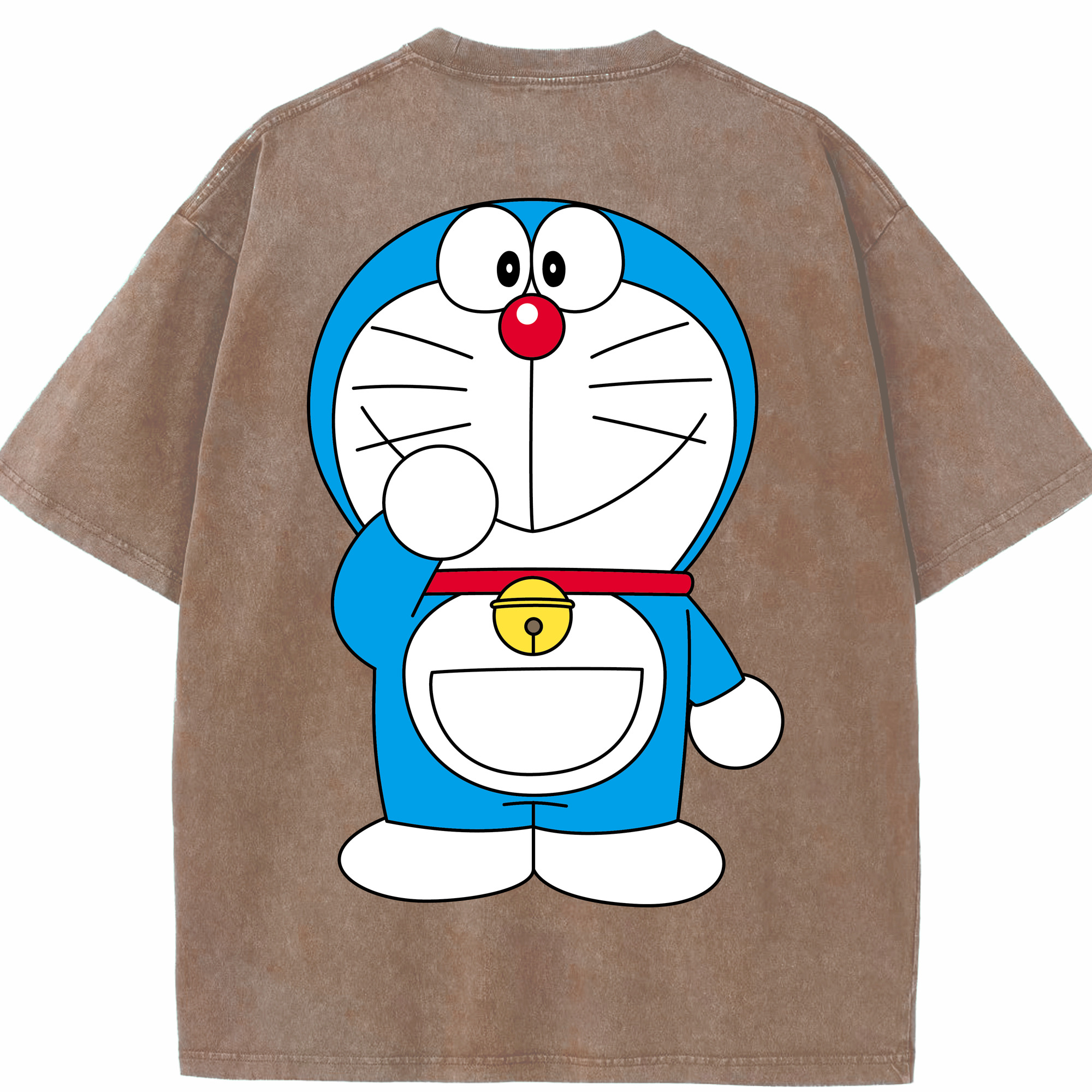 （画像用） ドラえもん Doraemon 綿100% ヴィンテージ風 半袖Tシャツ（背面プリント）