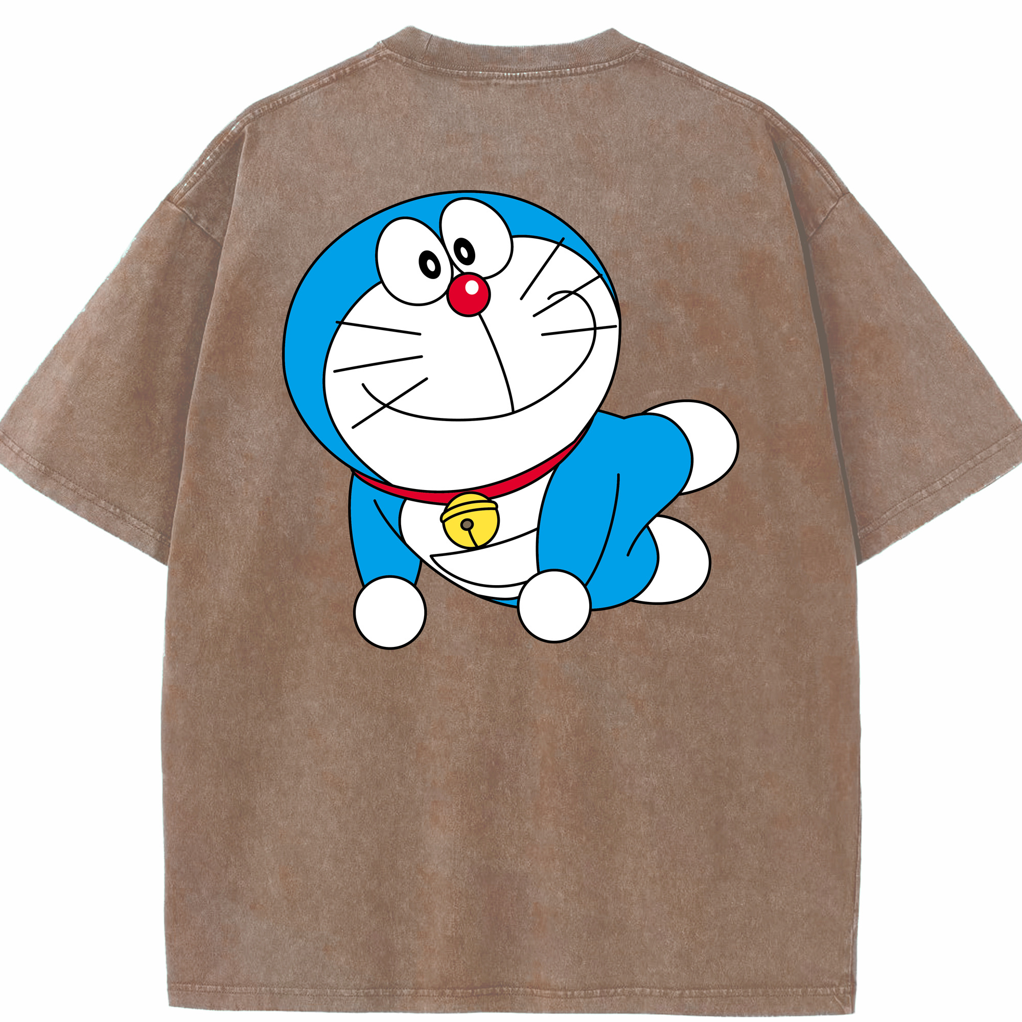 （画像用） ドラえもん Doraemon 綿100% ヴィンテージ風 半袖Tシャツ（背面プリント）