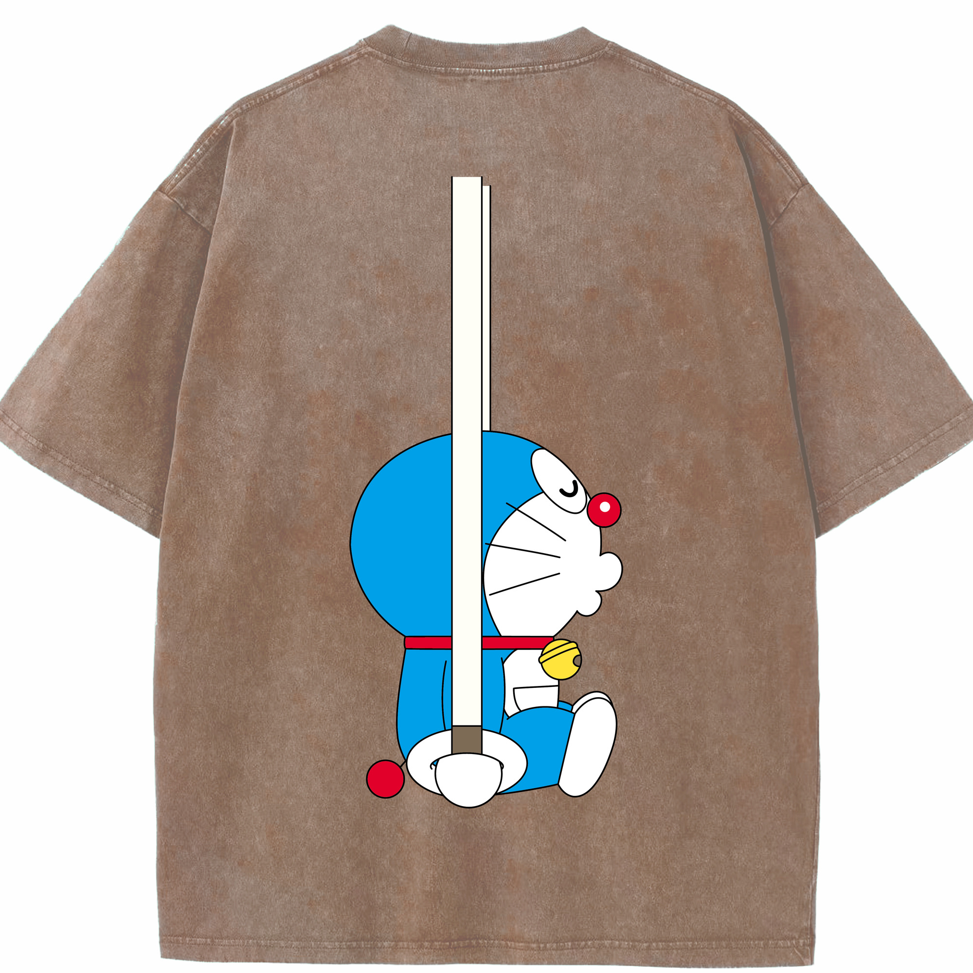 （画像用） ドラえもん Doraemon 綿100% ヴィンテージ風 半袖Tシャツ（背面プリント）
