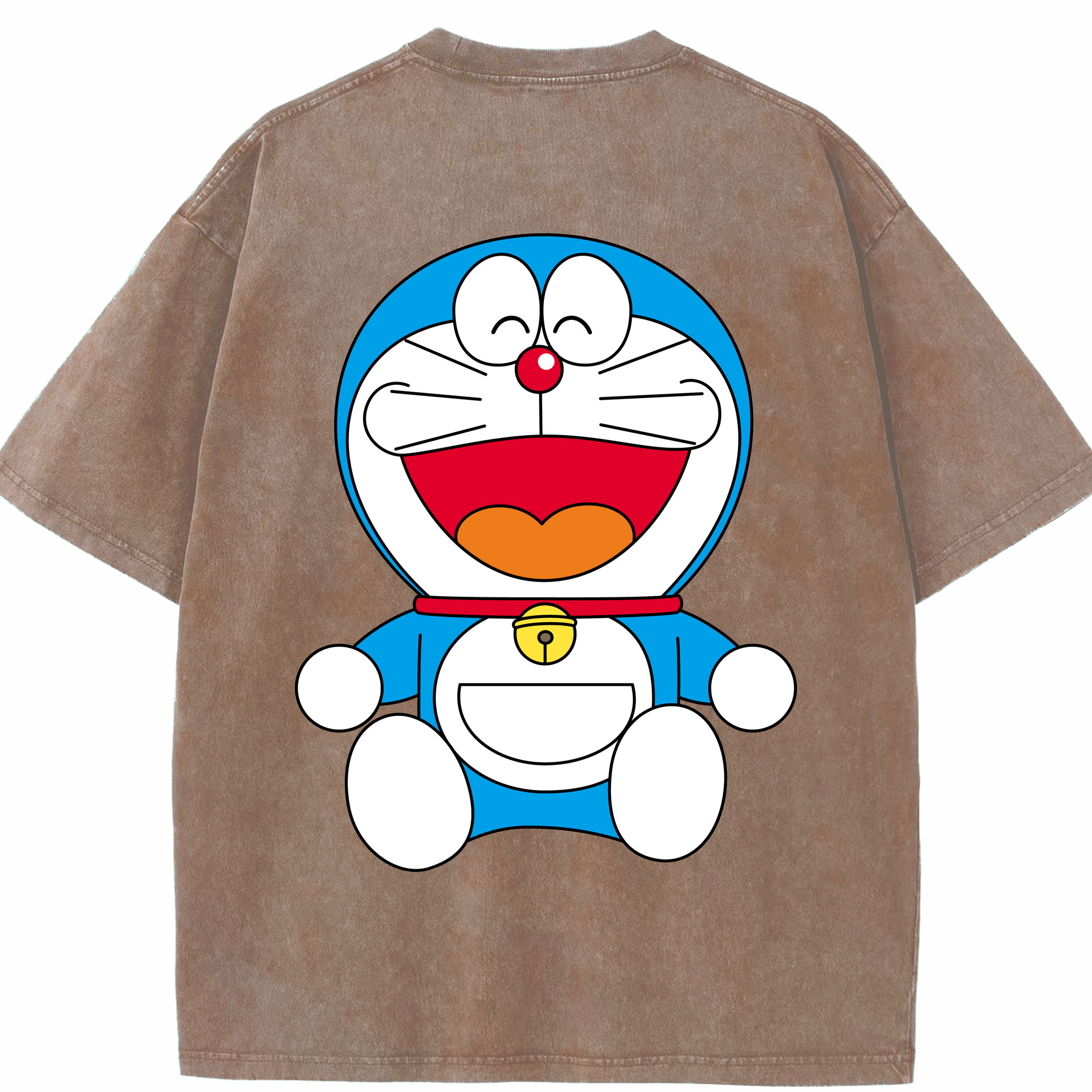 （画像用） ドラえもん Doraemon 綿100% ヴィンテージ風 半袖Tシャツ（背面プリント）