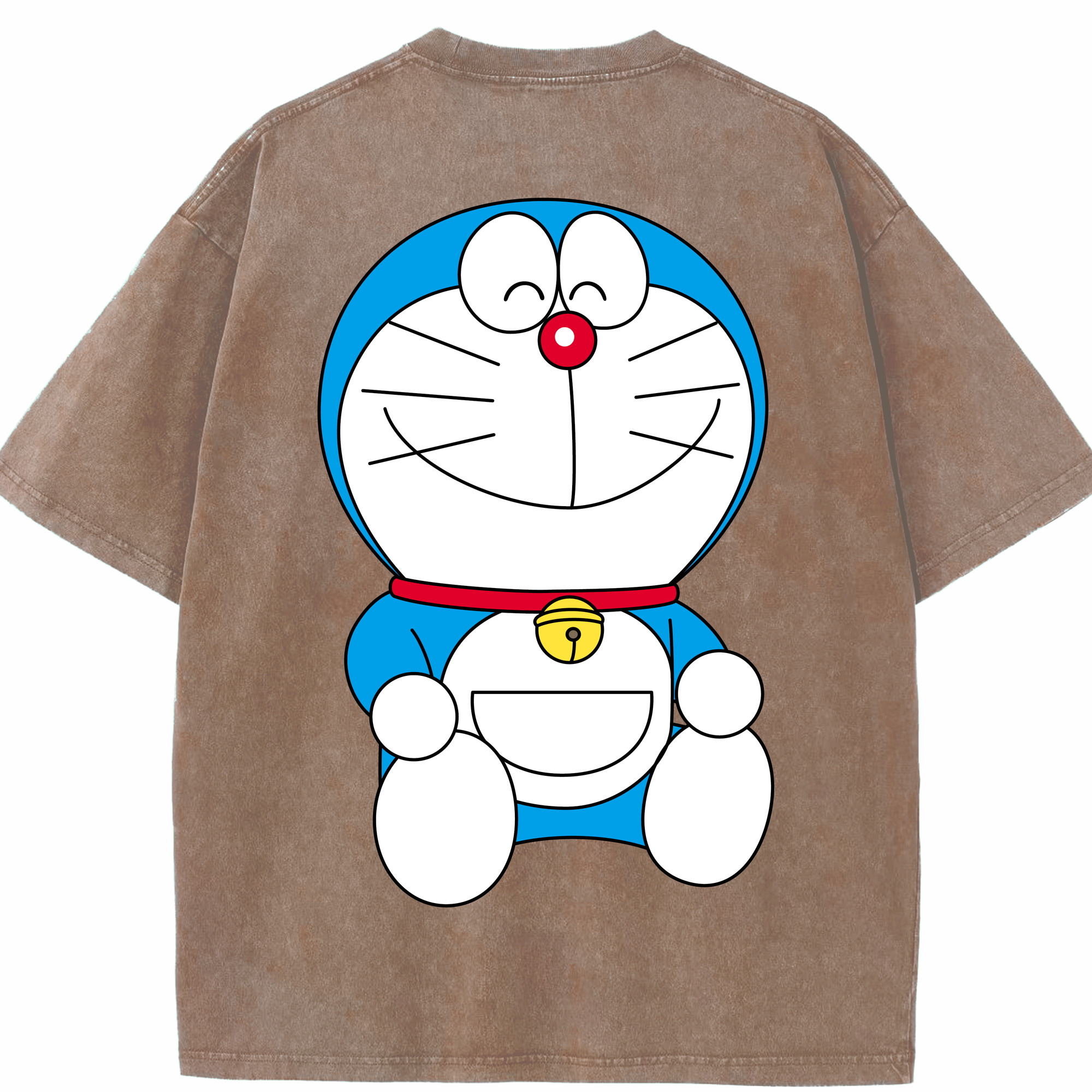 （画像用） ドラえもん Doraemon 綿100% ヴィンテージ風 半袖Tシャツ（背面プリント）