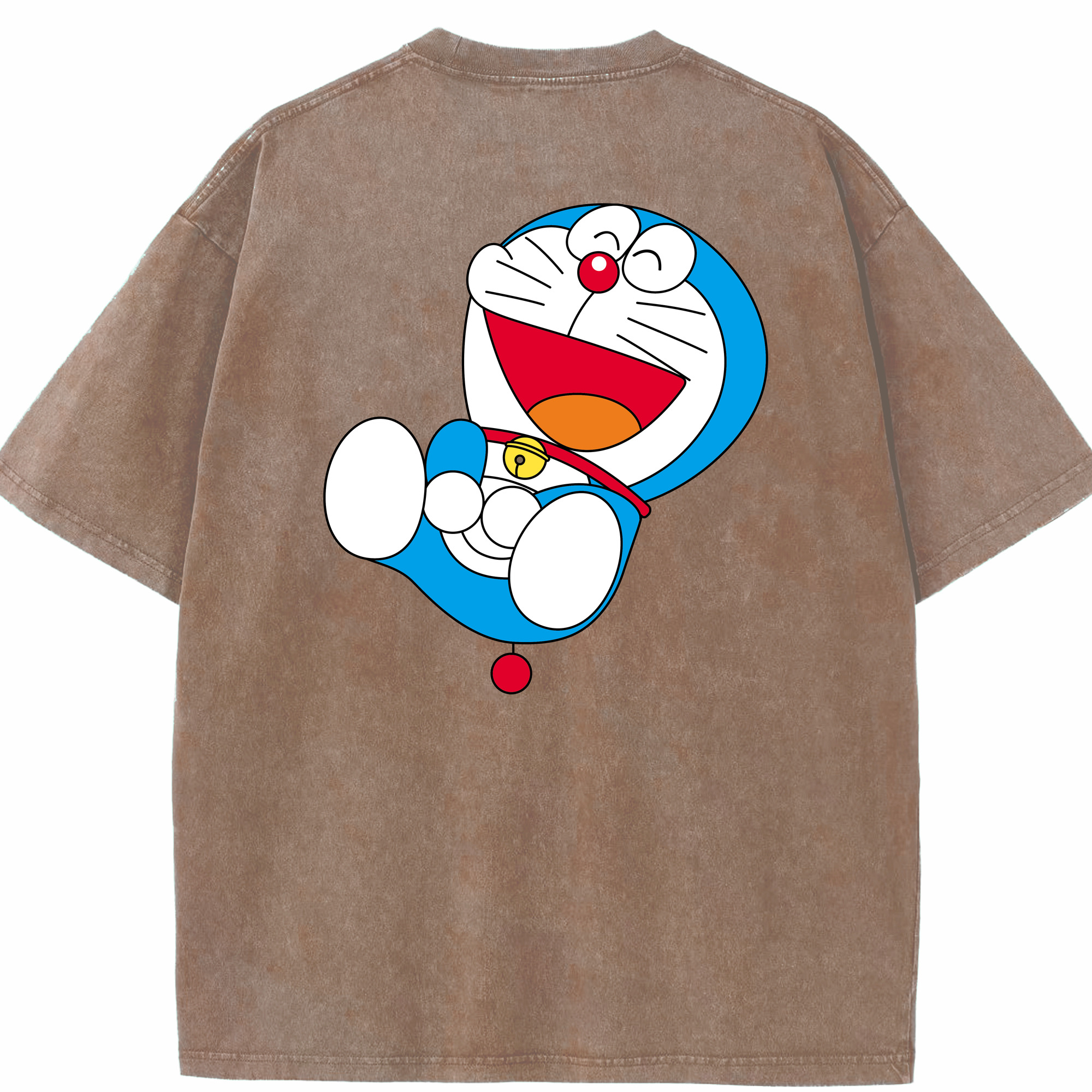（画像用） ドラえもん Doraemon 綿100% ヴィンテージ風 半袖Tシャツ（背面プリント）