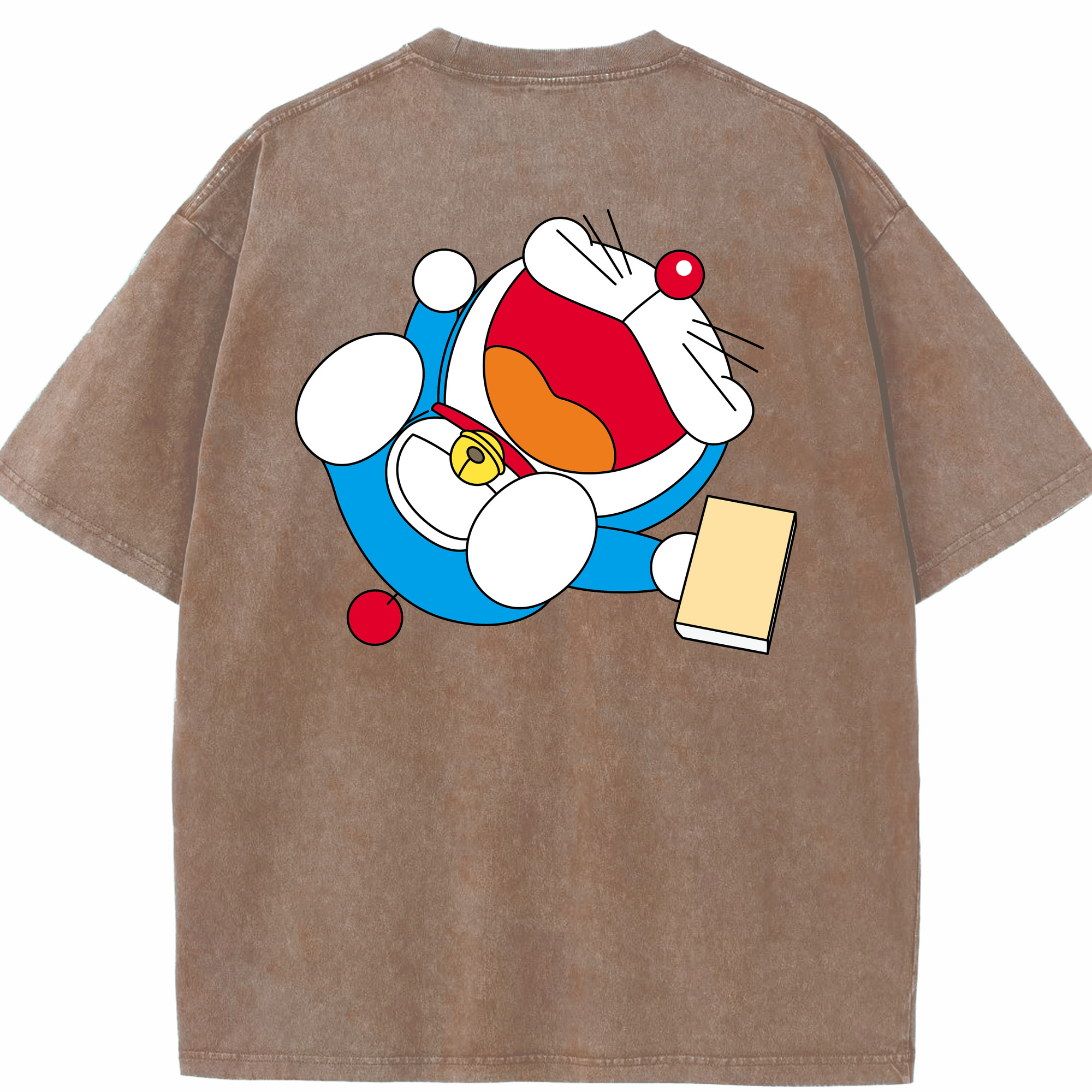 （画像用） ドラえもん Doraemon 綿100% ヴィンテージ風 半袖Tシャツ（背面プリント）