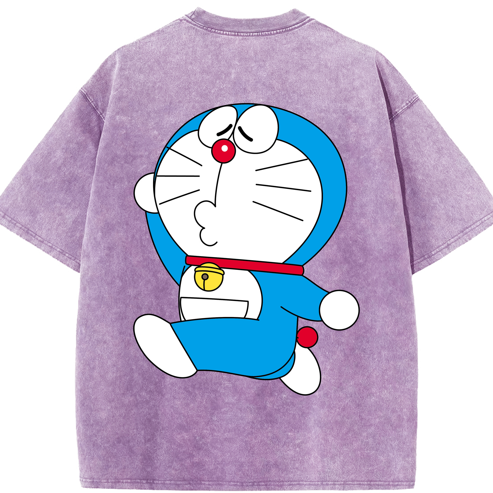 （画像用） ドラえもん Doraemon 綿100% ヴィンテージ風 半袖Tシャツ（背面プリント）
