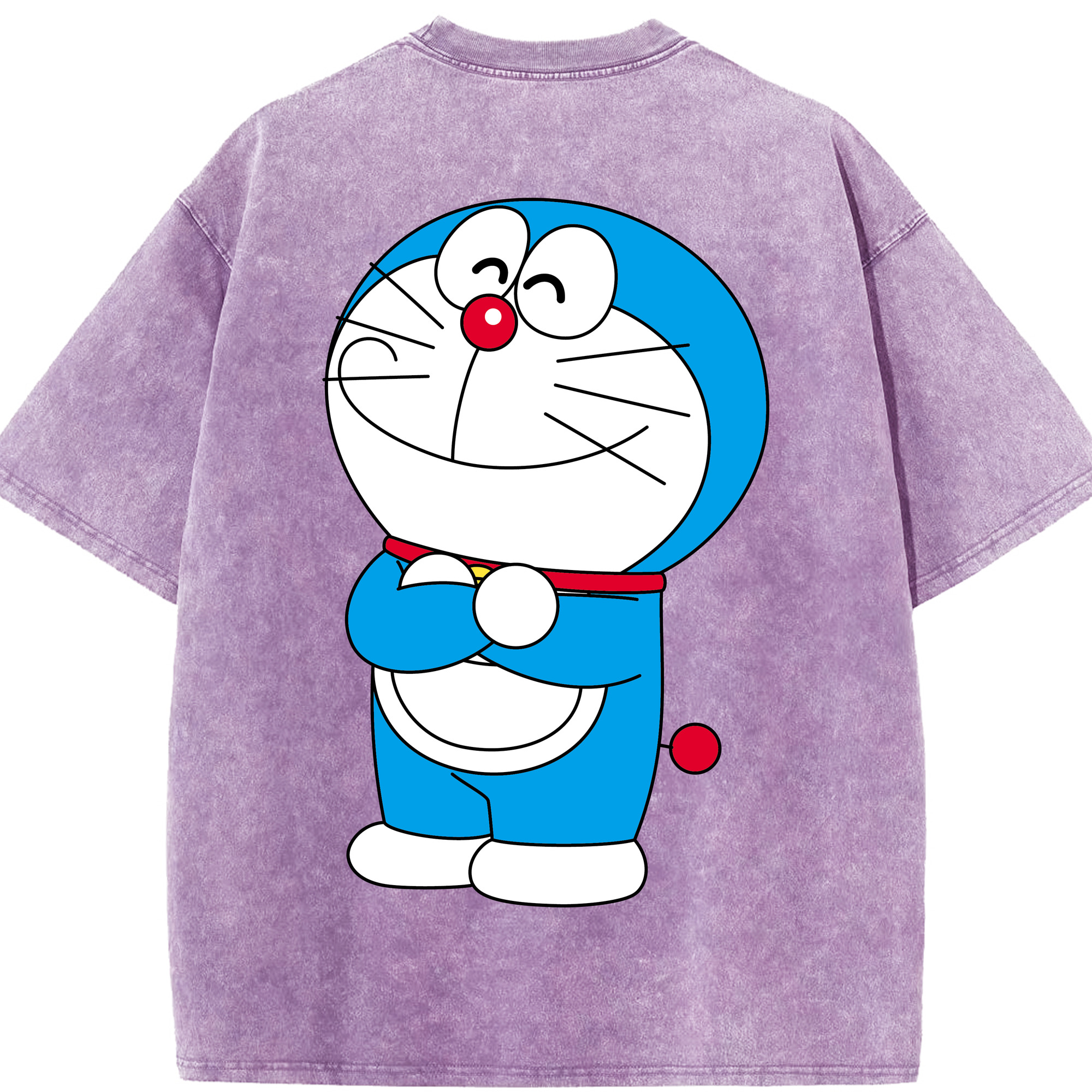 （画像用） ドラえもん Doraemon 綿100% ヴィンテージ風 半袖Tシャツ（背面プリント）