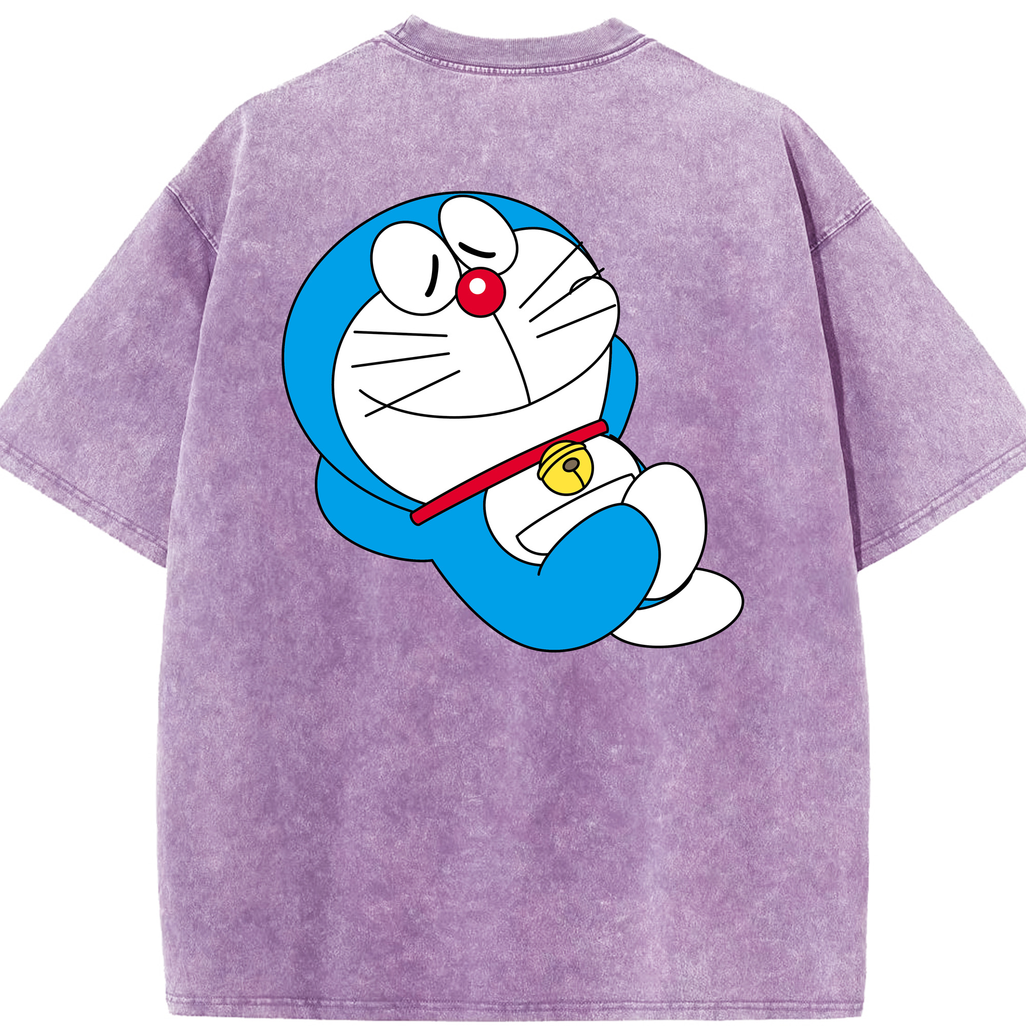 （画像用） ドラえもん Doraemon 綿100% ヴィンテージ風 半袖Tシャツ（背面プリント）