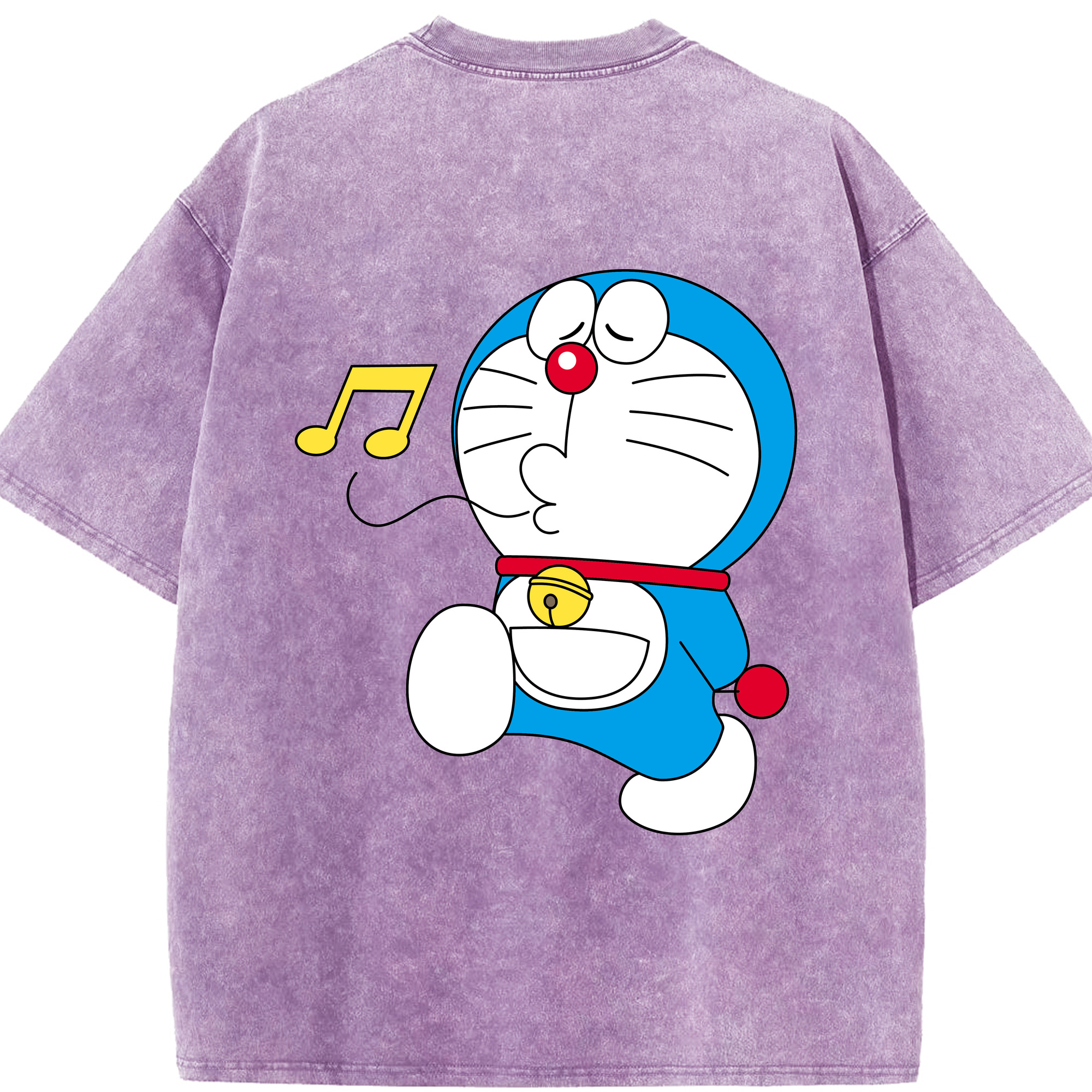 （画像用） ドラえもん Doraemon 綿100% ヴィンテージ風 半袖Tシャツ（背面プリント）