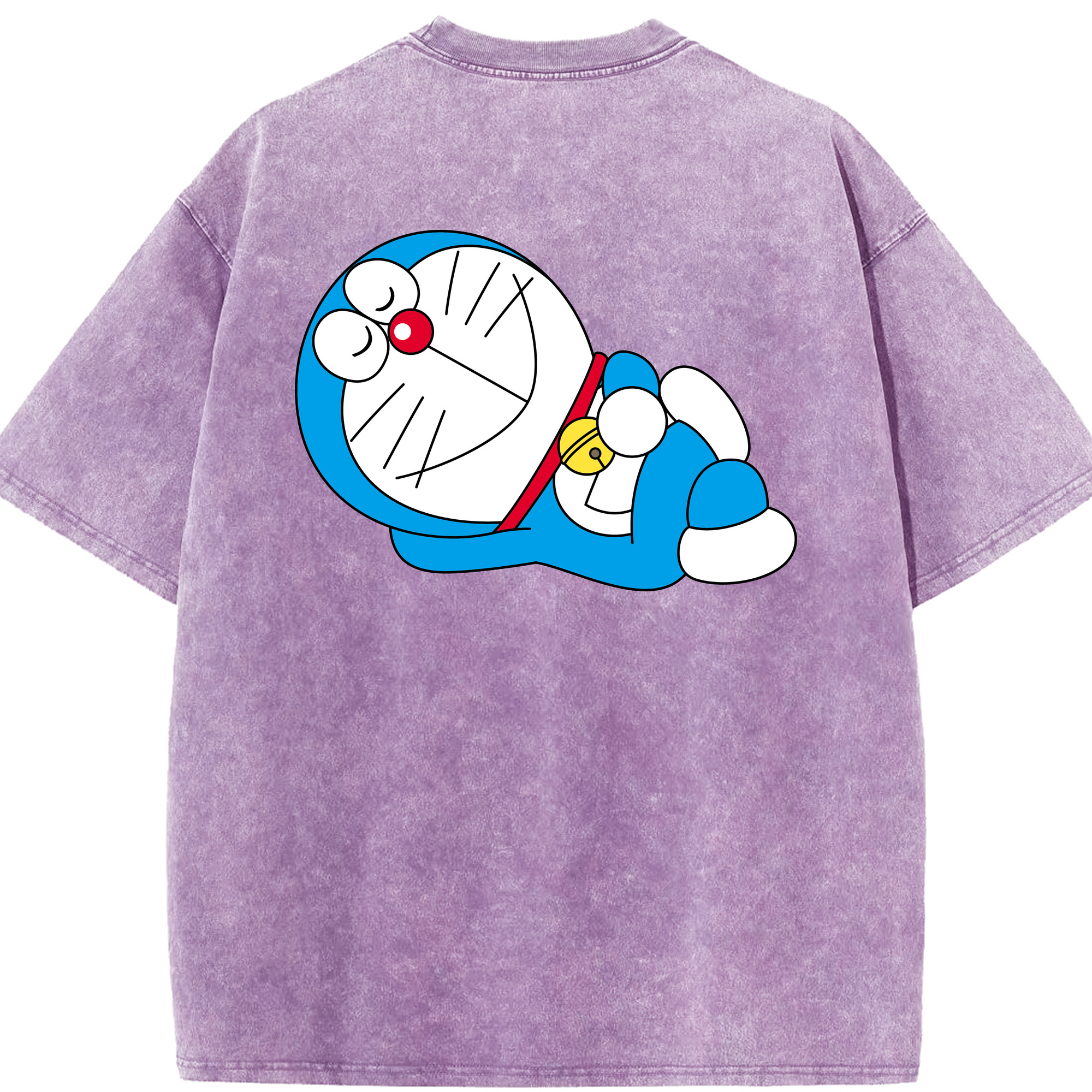 （画像用） ドラえもん Doraemon 綿100% ヴィンテージ風 半袖Tシャツ（背面プリント）