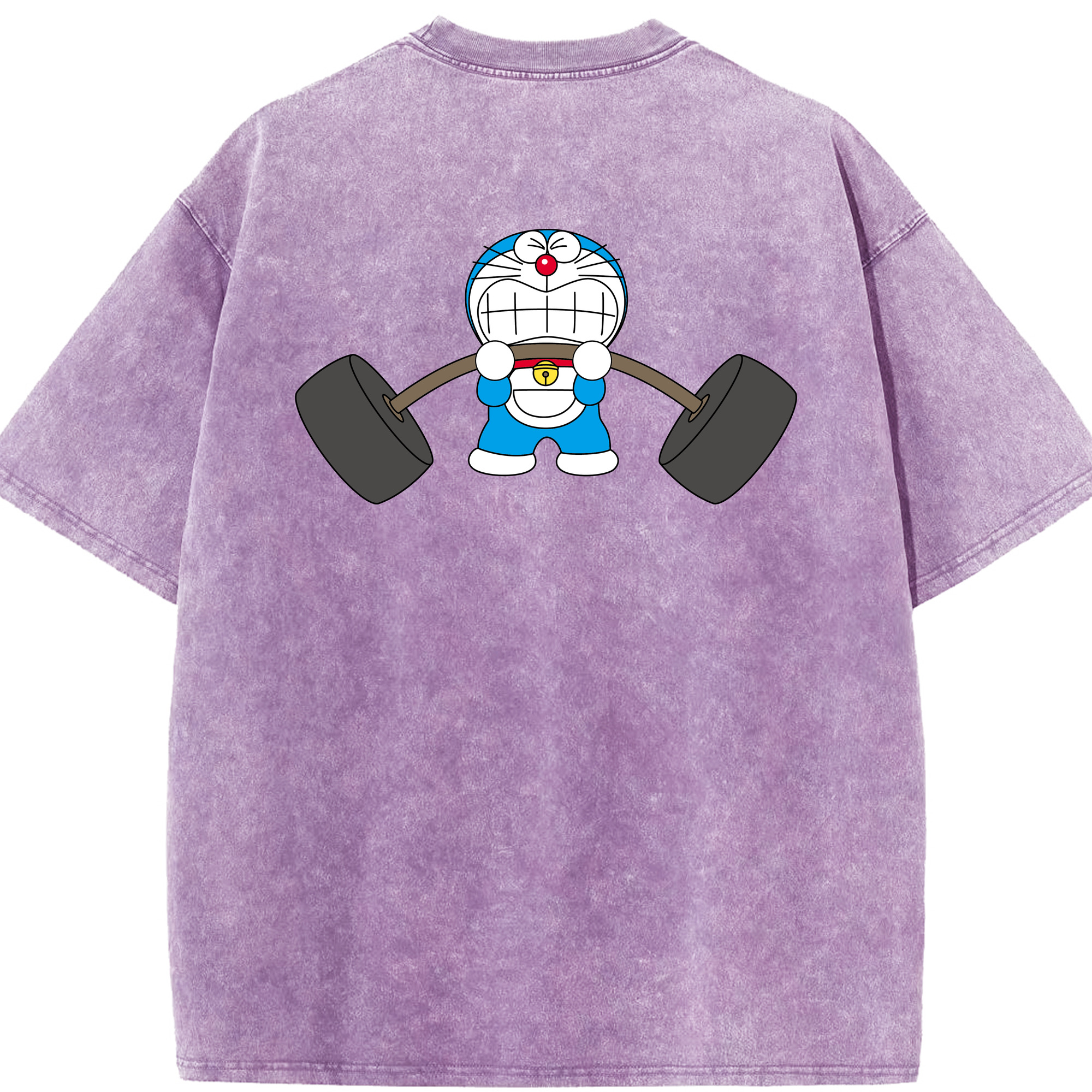 （画像用） ドラえもん Doraemon 綿100% ヴィンテージ風 半袖Tシャツ（背面プリント）