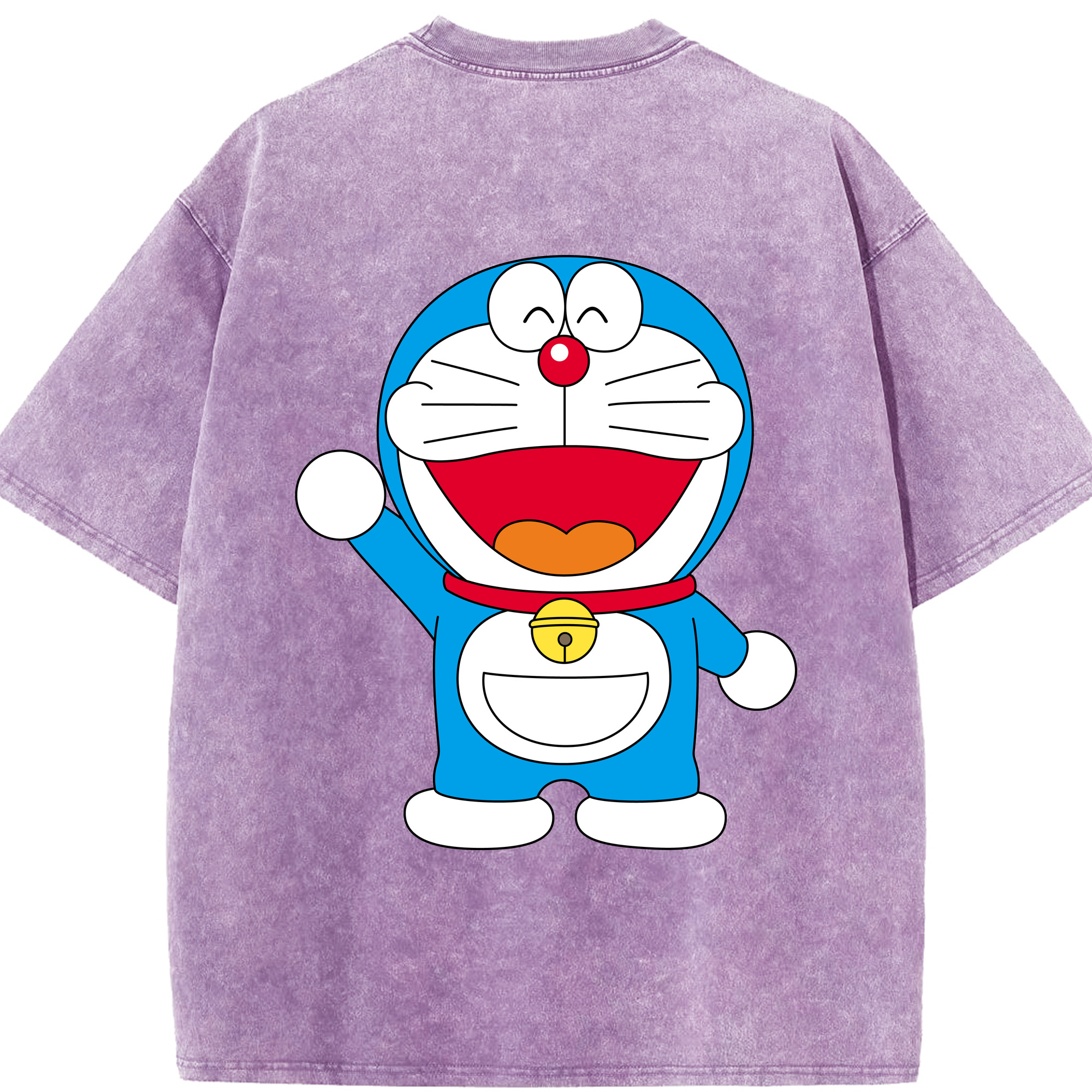 （画像用） ドラえもん Doraemon 綿100% ヴィンテージ風 半袖Tシャツ（背面プリント）
