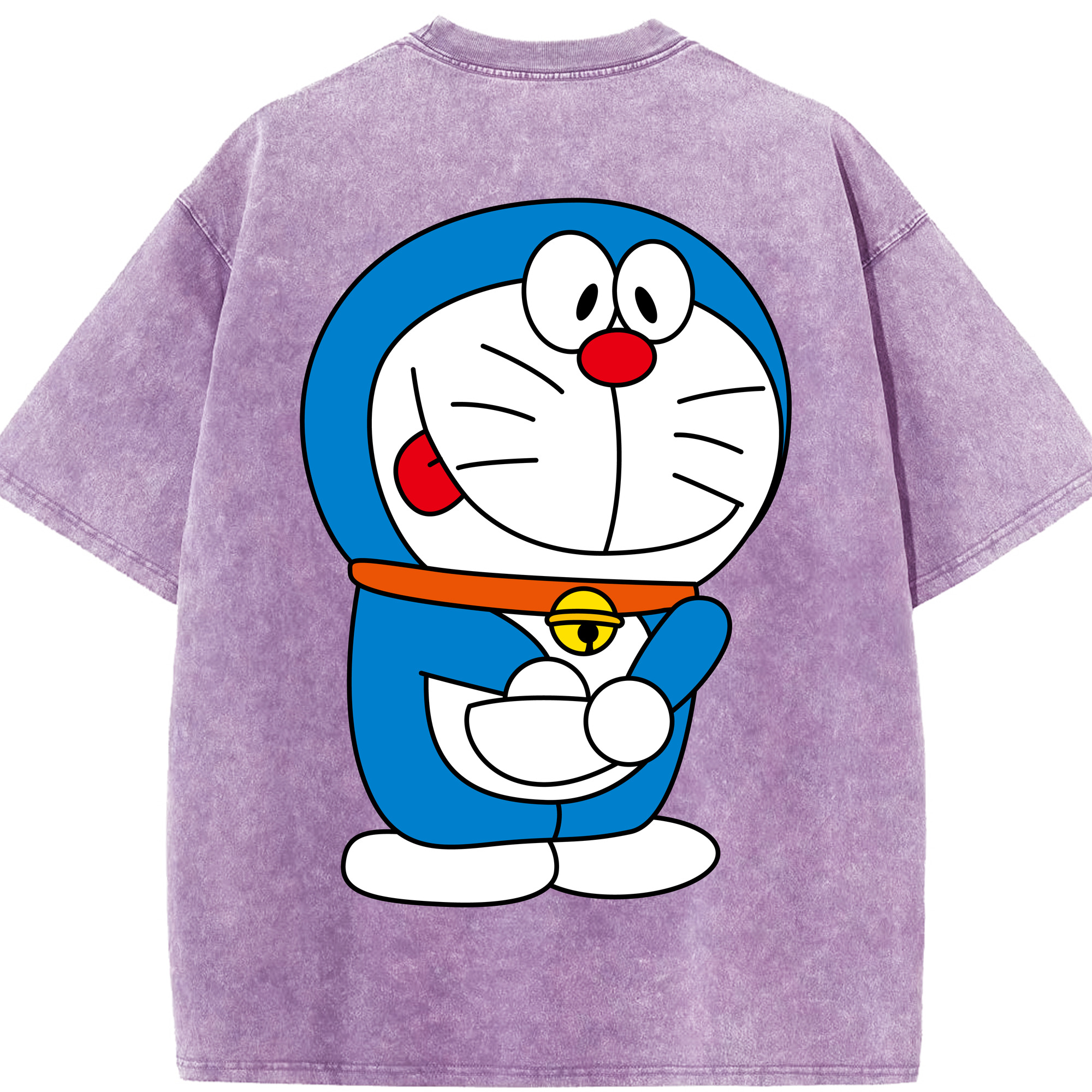 （画像用） ドラえもん Doraemon 綿100% ヴィンテージ風 半袖Tシャツ（背面プリント）