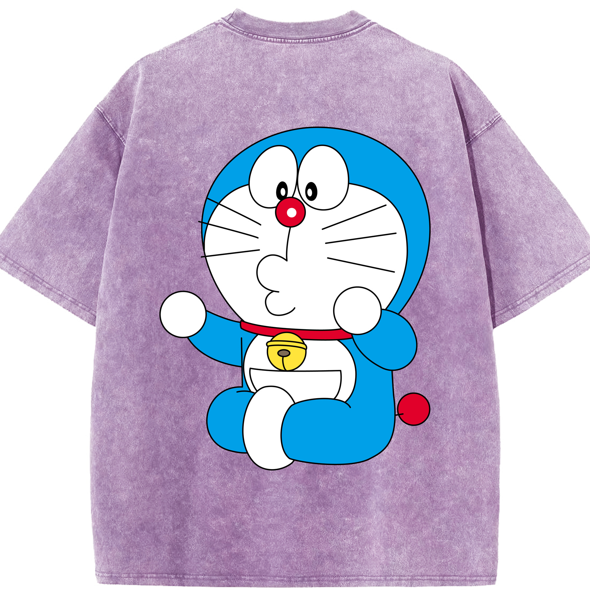 （画像用） ドラえもん Doraemon 綿100% ヴィンテージ風 半袖Tシャツ（背面プリント）