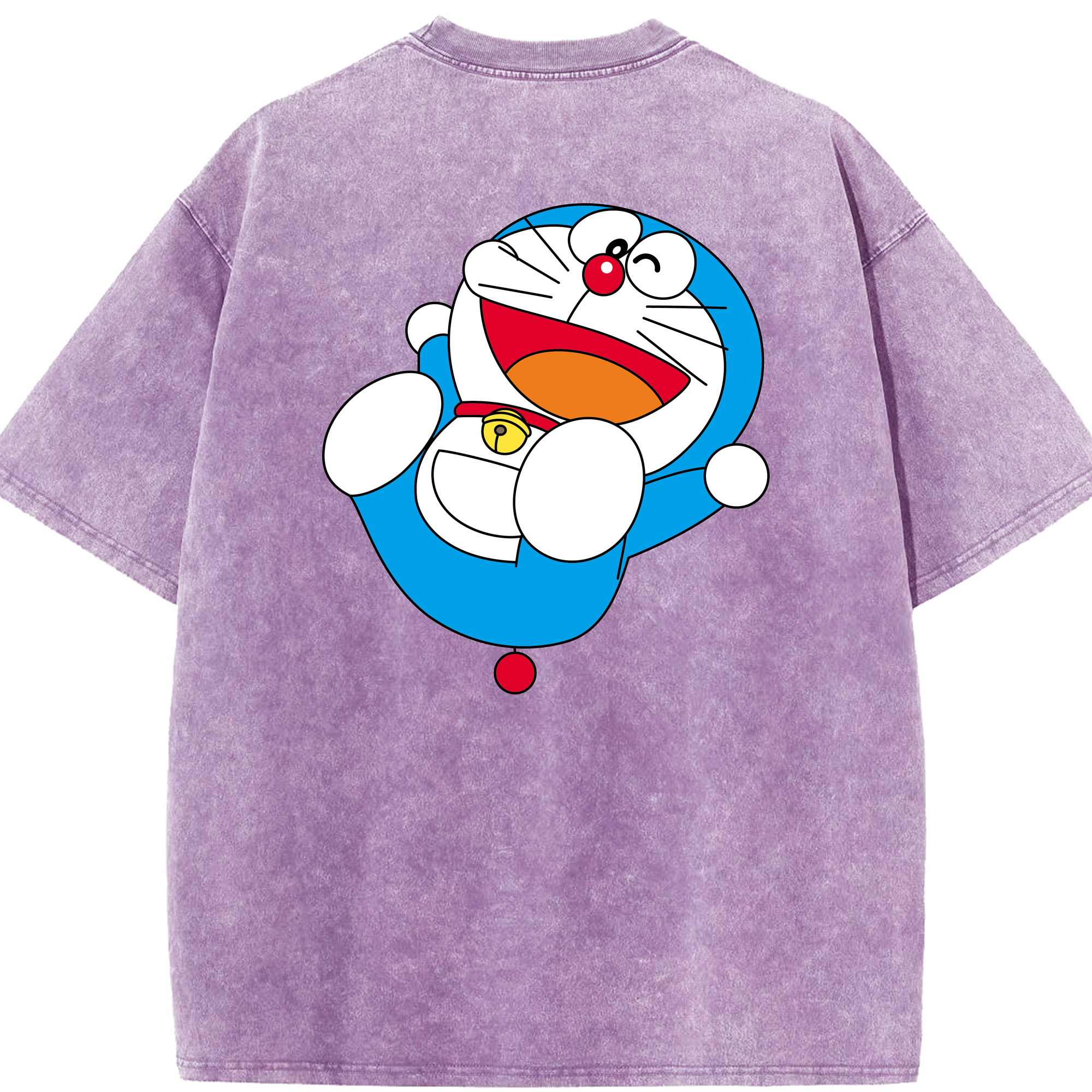 （画像用） ドラえもん Doraemon 綿100% ヴィンテージ風 半袖Tシャツ（背面プリント）