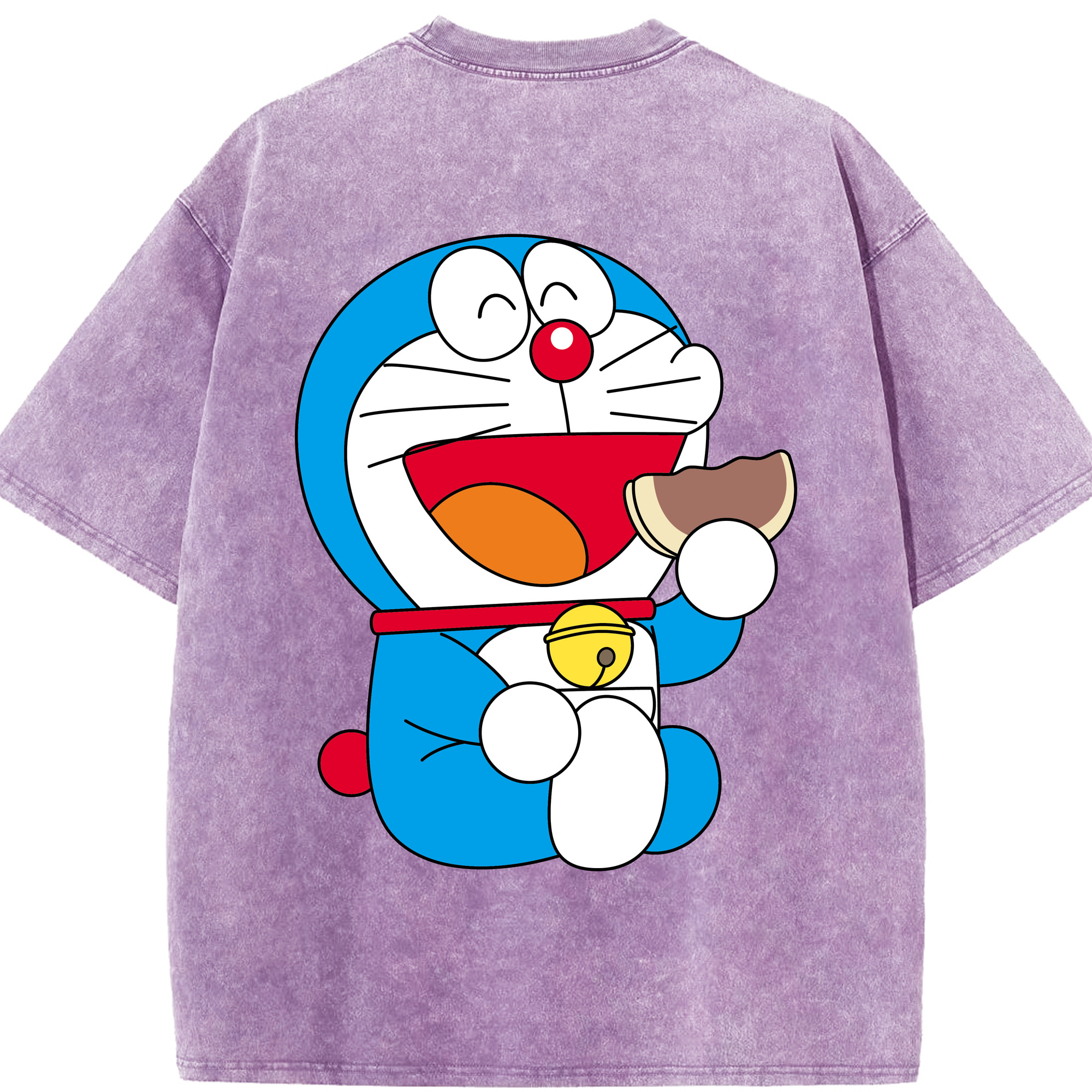 （画像用） ドラえもん Doraemon 綿100% ヴィンテージ風 半袖Tシャツ（背面プリント）