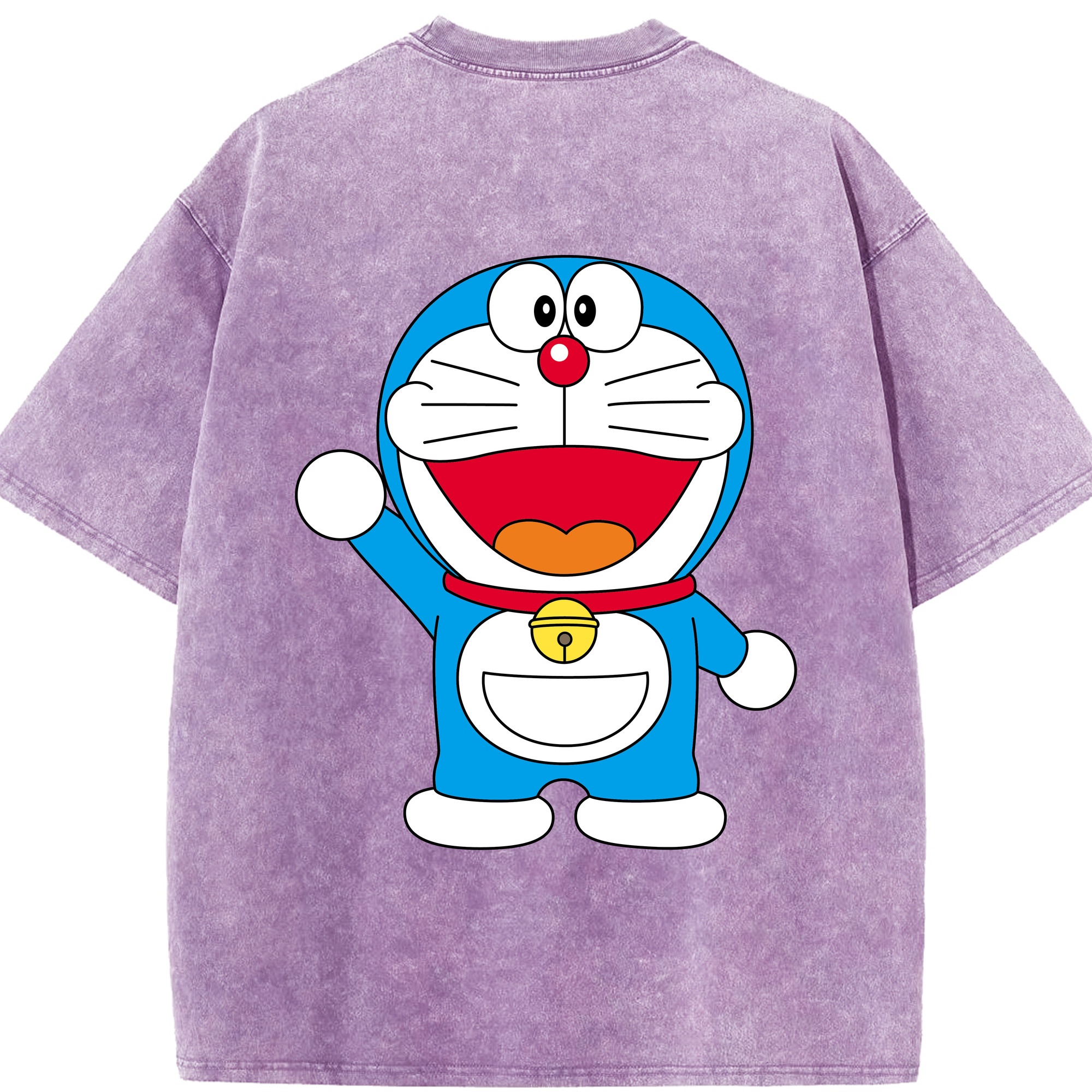 （画像用） ドラえもん Doraemon 綿100% ヴィンテージ風 半袖Tシャツ（背面プリント）