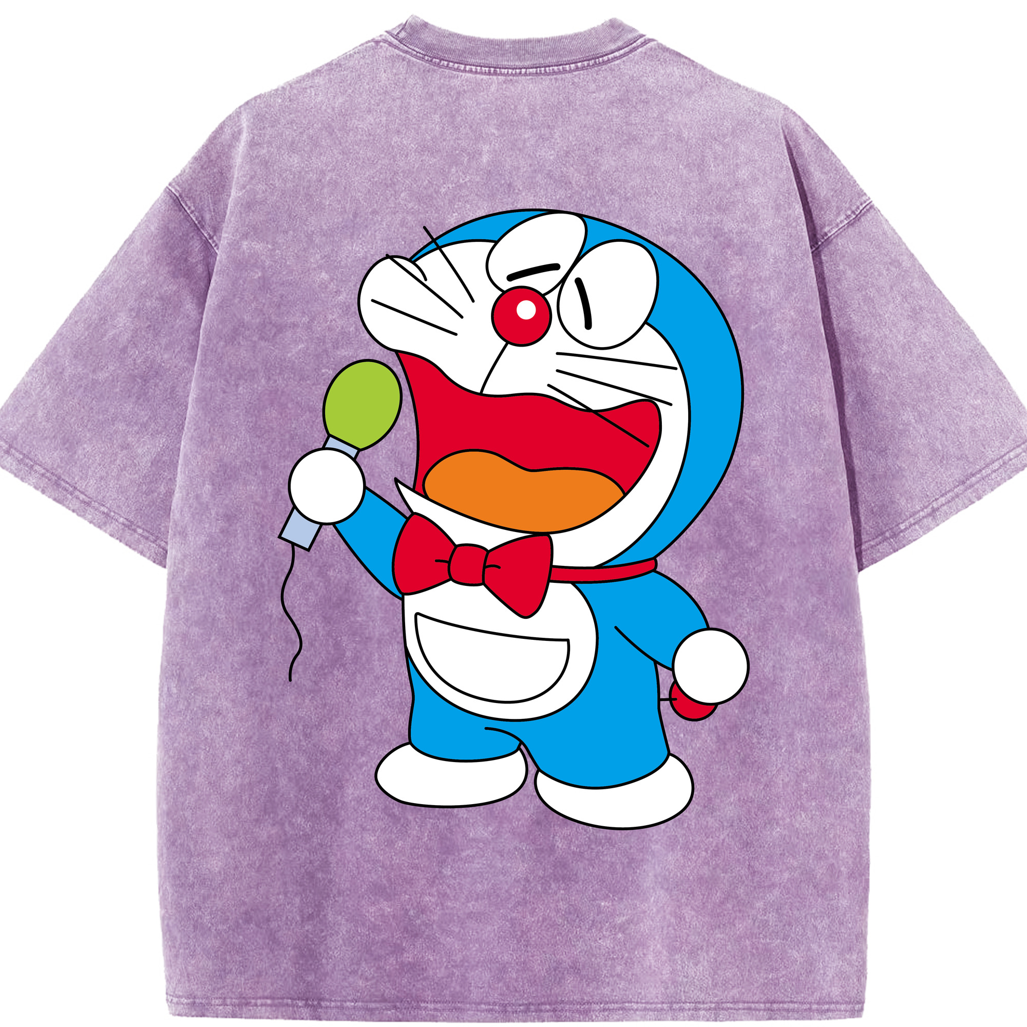 （画像用） ドラえもん Doraemon 綿100% ヴィンテージ風 半袖Tシャツ（背面プリント）