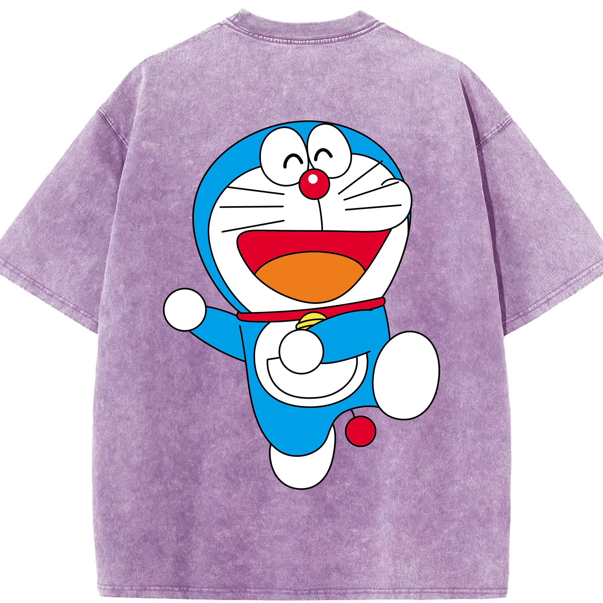 （画像用） ドラえもん Doraemon 綿100% ヴィンテージ風 半袖Tシャツ（背面プリント）