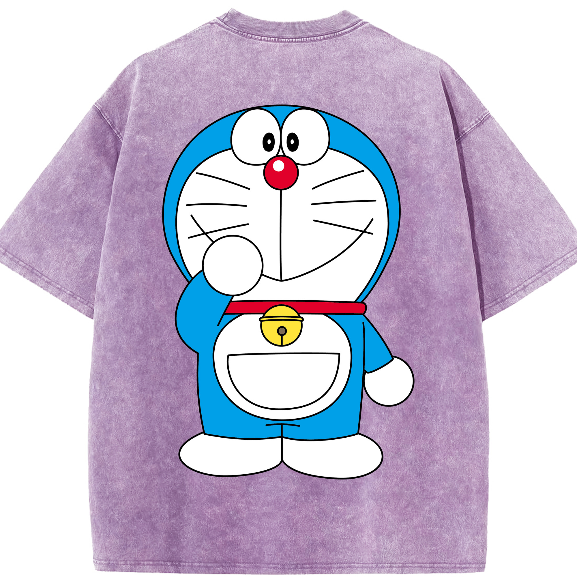 （画像用） ドラえもん Doraemon 綿100% ヴィンテージ風 半袖Tシャツ（背面プリント）