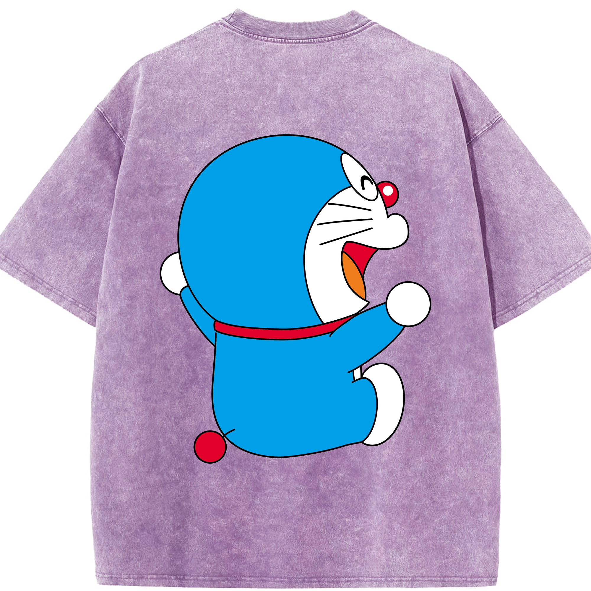 （画像用） ドラえもん Doraemon 綿100% ヴィンテージ風 半袖Tシャツ（背面プリント）