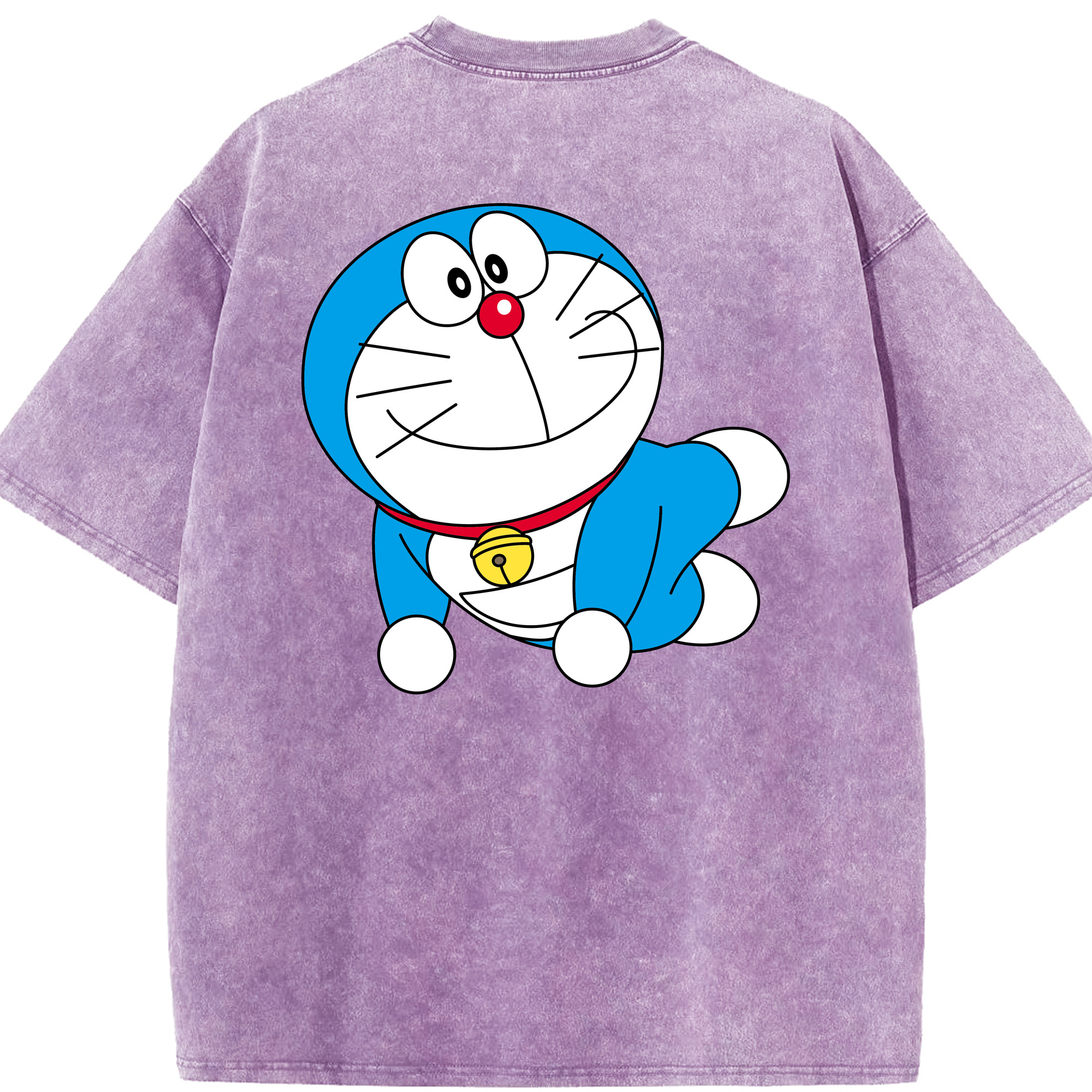 （画像用） ドラえもん Doraemon 綿100% ヴィンテージ風 半袖Tシャツ（背面プリント）