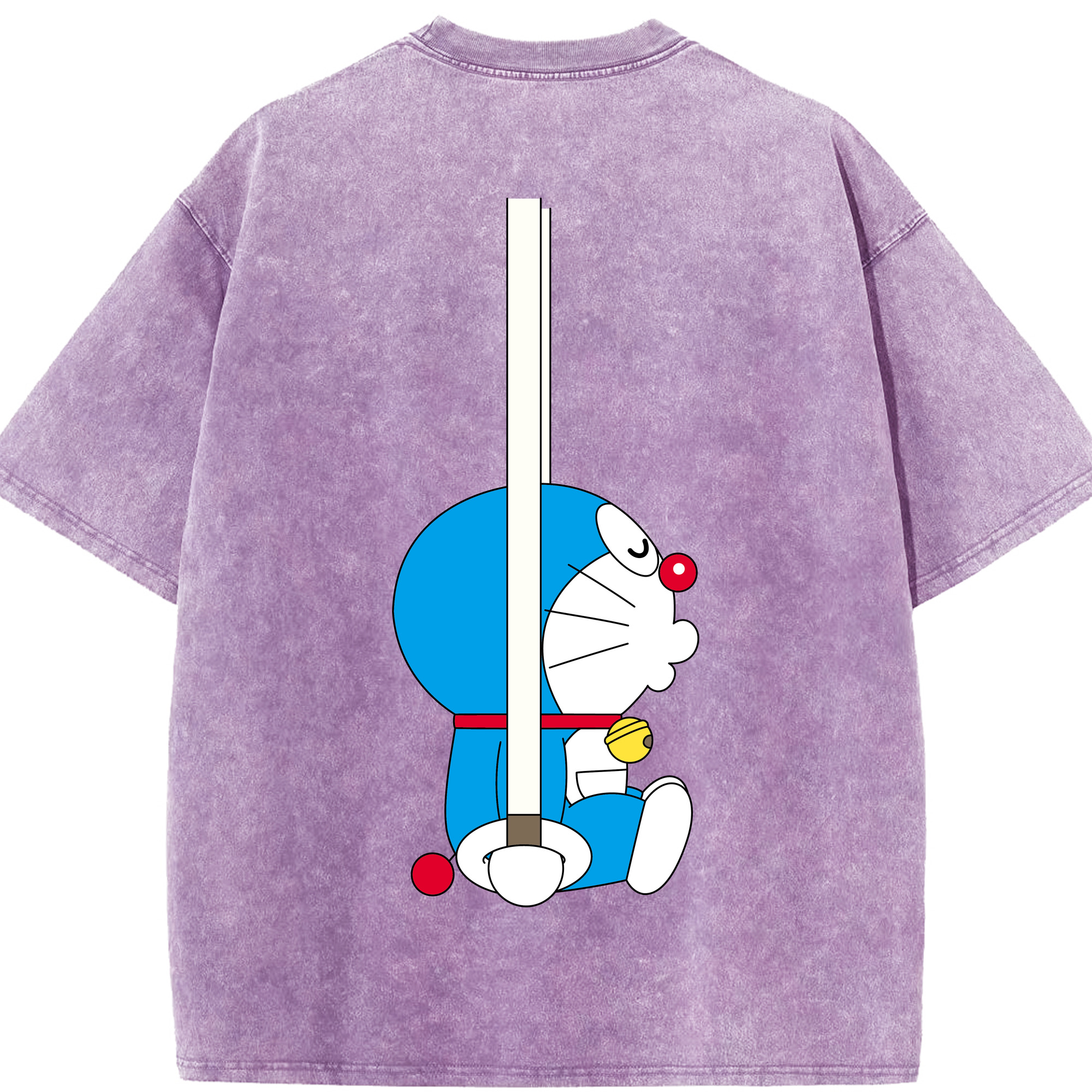 （画像用） ドラえもん Doraemon 綿100% ヴィンテージ風 半袖Tシャツ（背面プリント）