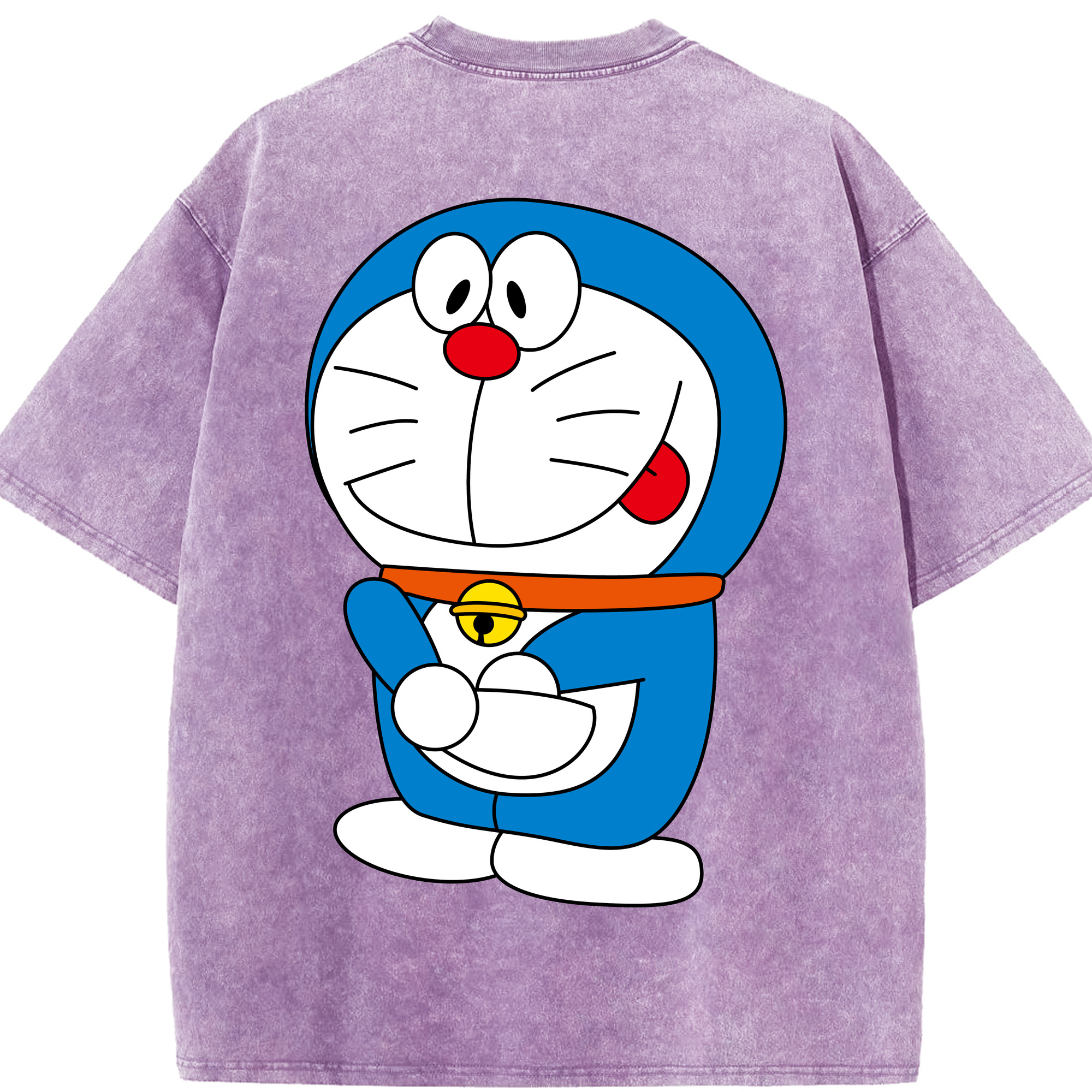 （画像用） ドラえもん Doraemon 綿100% ヴィンテージ風 半袖Tシャツ（背面プリント）