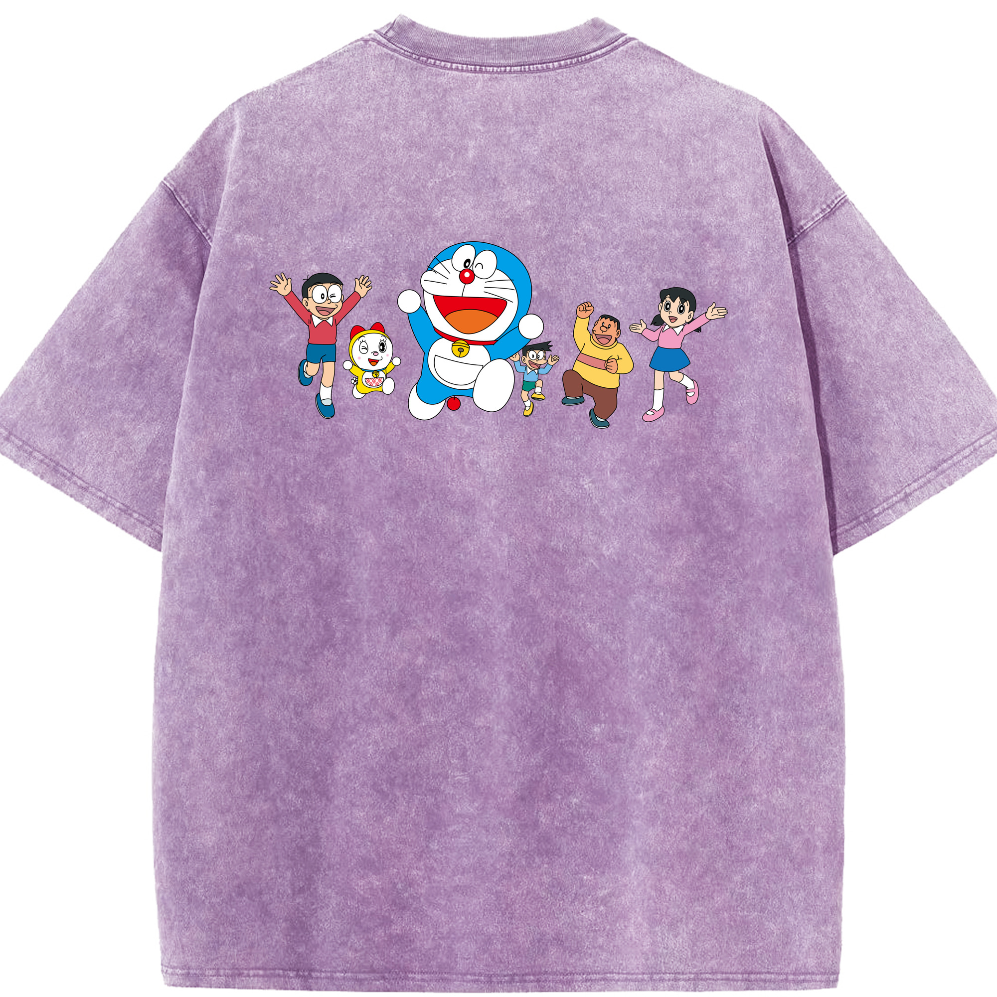 （画像用） ドラえもん 骨川 スネ夫 Doraemon Honekawa Suneo 綿100% ヴィンテージ風 半袖Tシャツ（背面プリント）