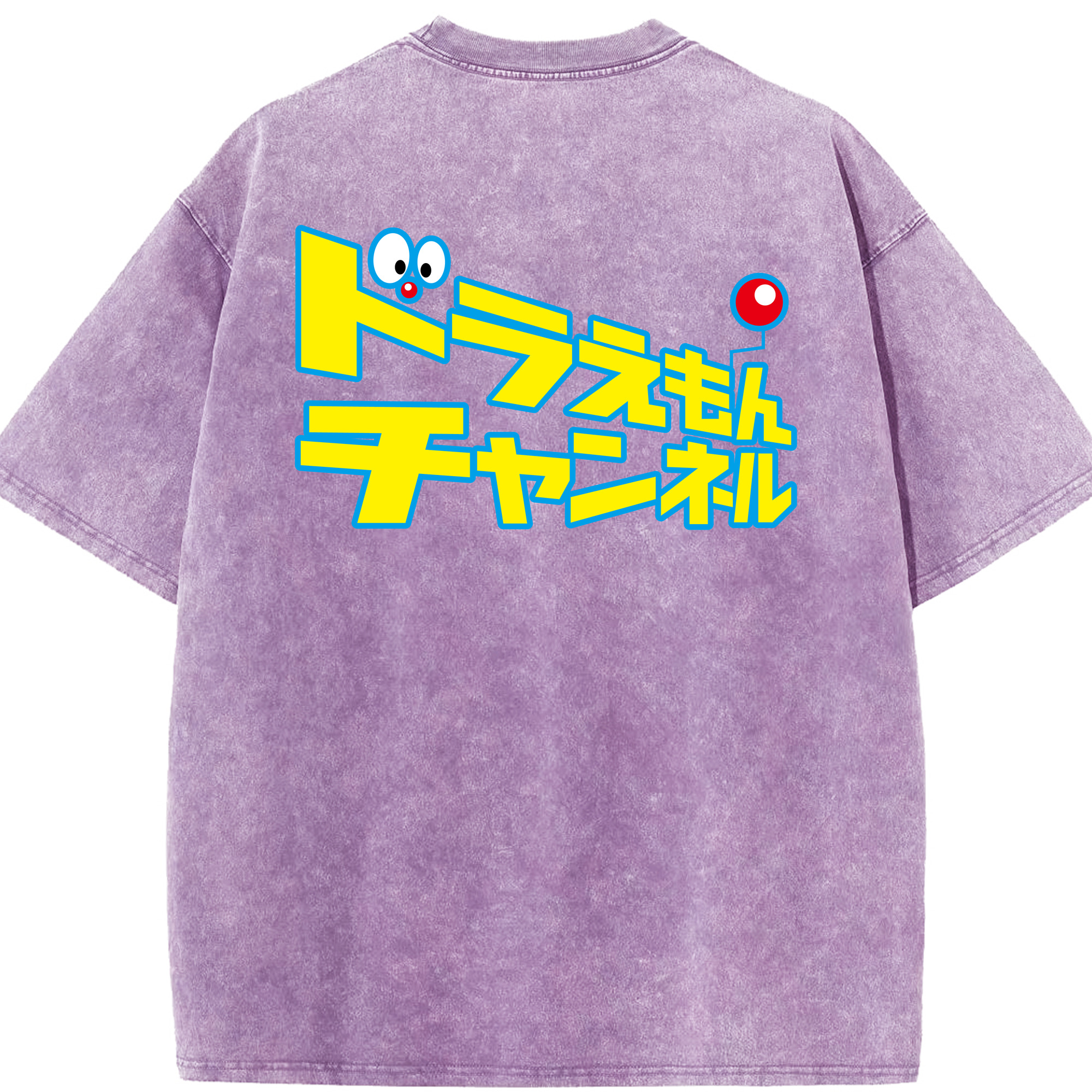 （画像用） ドラえもん Doraemon 綿100% ヴィンテージ風 半袖Tシャツ（背面プリント）