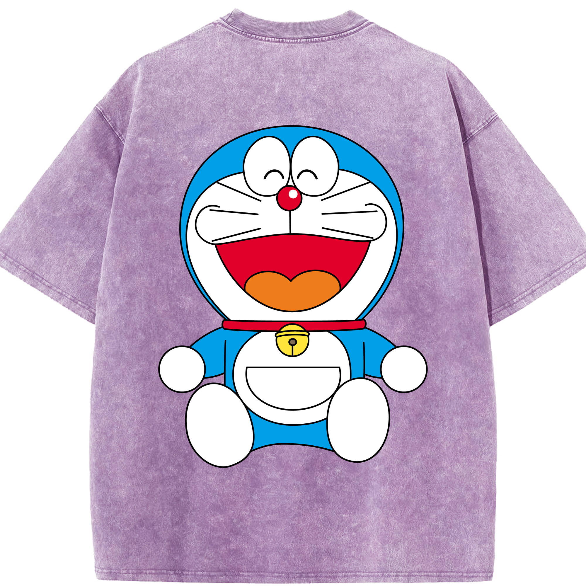 （画像用） ドラえもん Doraemon 綿100% ヴィンテージ風 半袖Tシャツ（背面プリント）