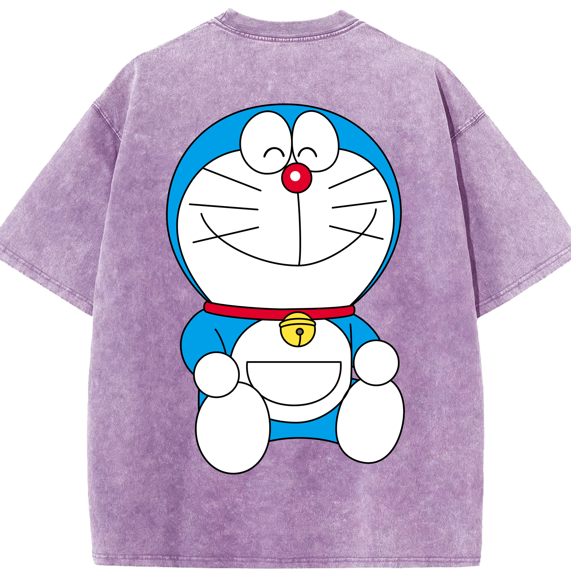 （画像用） ドラえもん Doraemon 綿100% ヴィンテージ風 半袖Tシャツ（背面プリント）