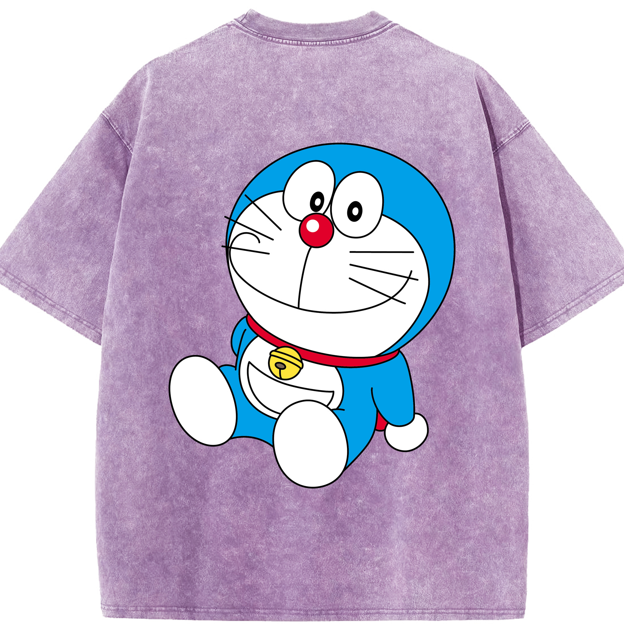 （画像用） ドラえもん Doraemon 綿100% ヴィンテージ風 半袖Tシャツ（背面プリント）