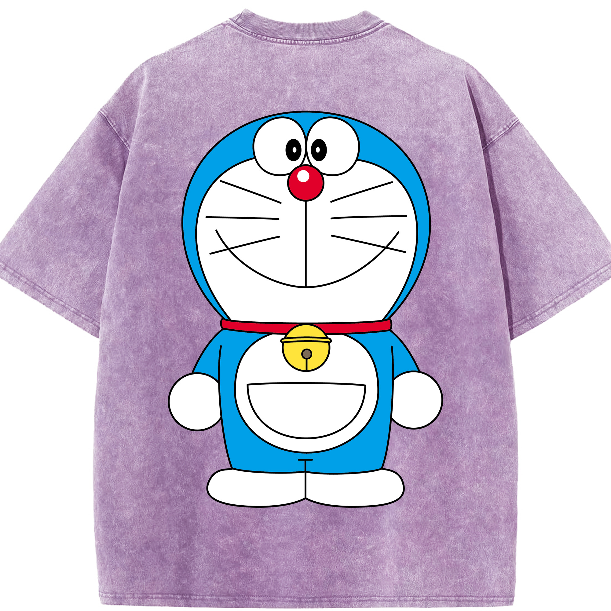 （画像用） ドラえもん Doraemon 綿100% ヴィンテージ風 半袖Tシャツ（背面プリント）