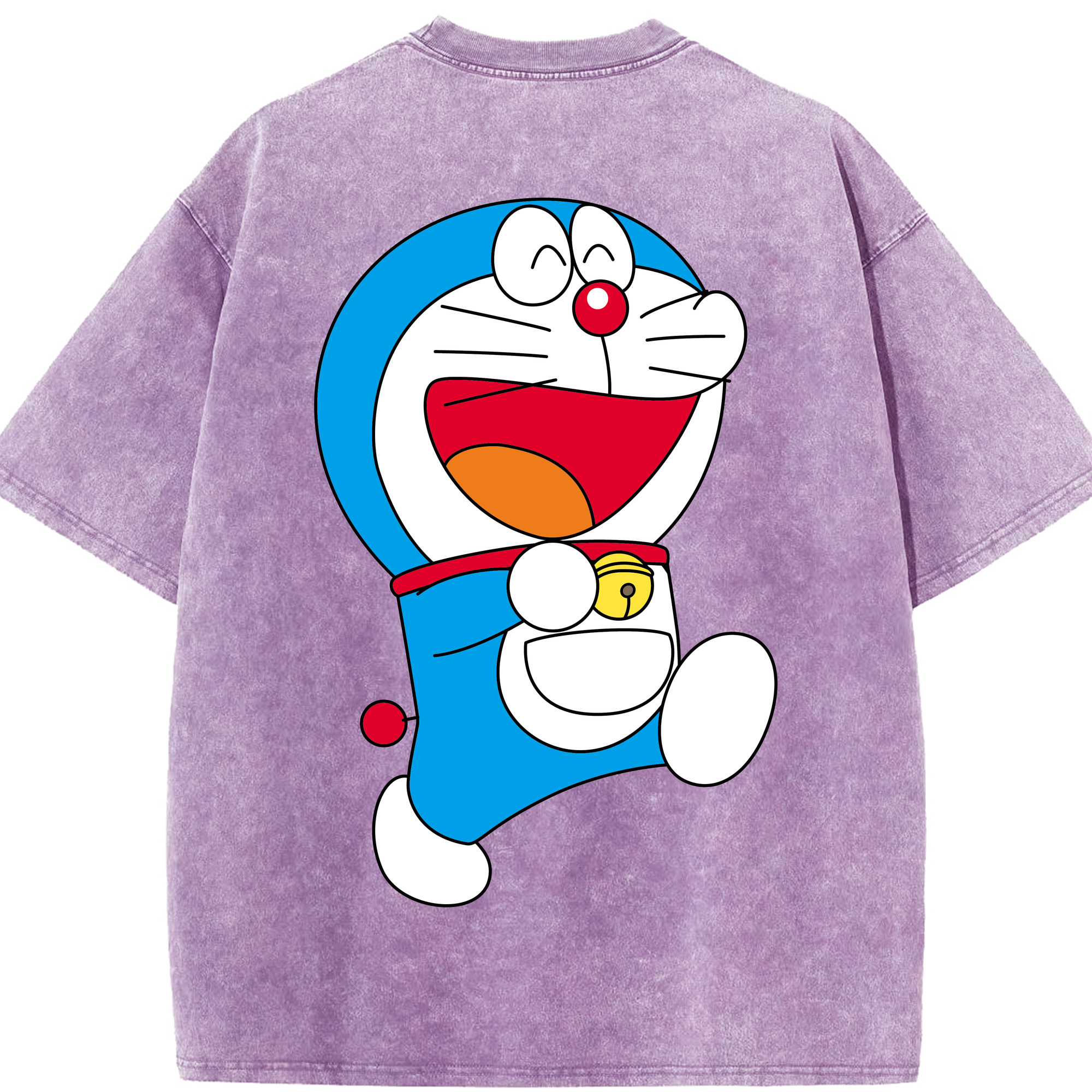 （画像用） ドラえもん Doraemon 綿100% ヴィンテージ風 半袖Tシャツ（背面プリント）