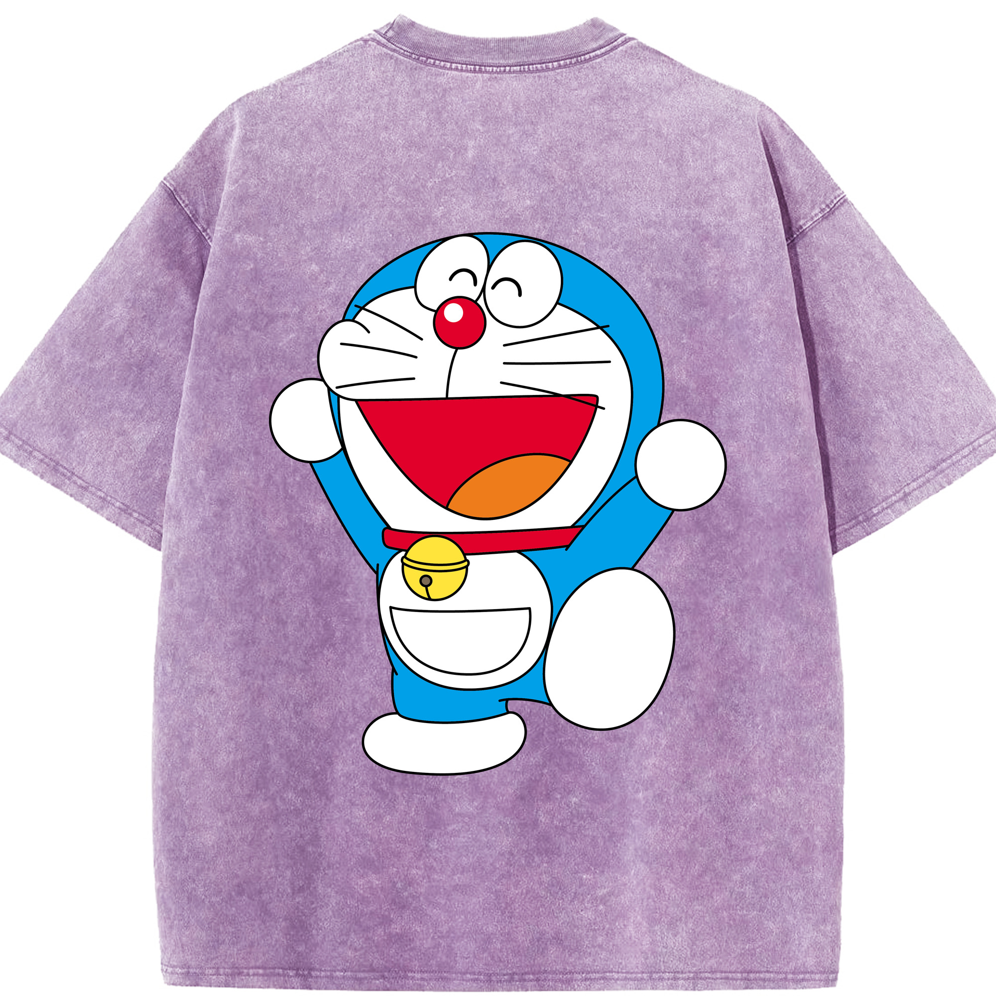 （画像用） ドラえもん Doraemon 綿100% ヴィンテージ風 半袖Tシャツ（背面プリント）