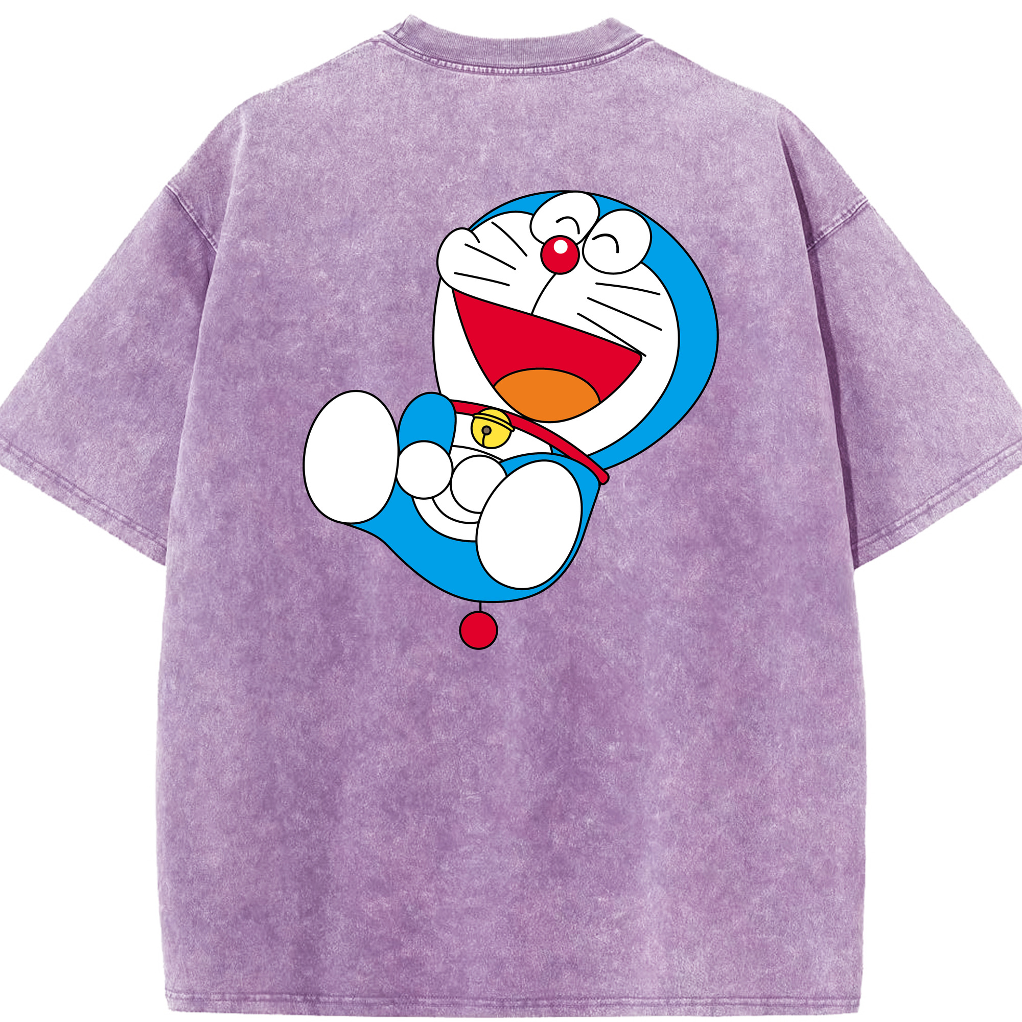 （画像用） ドラえもん Doraemon 綿100% ヴィンテージ風 半袖Tシャツ（背面プリント）