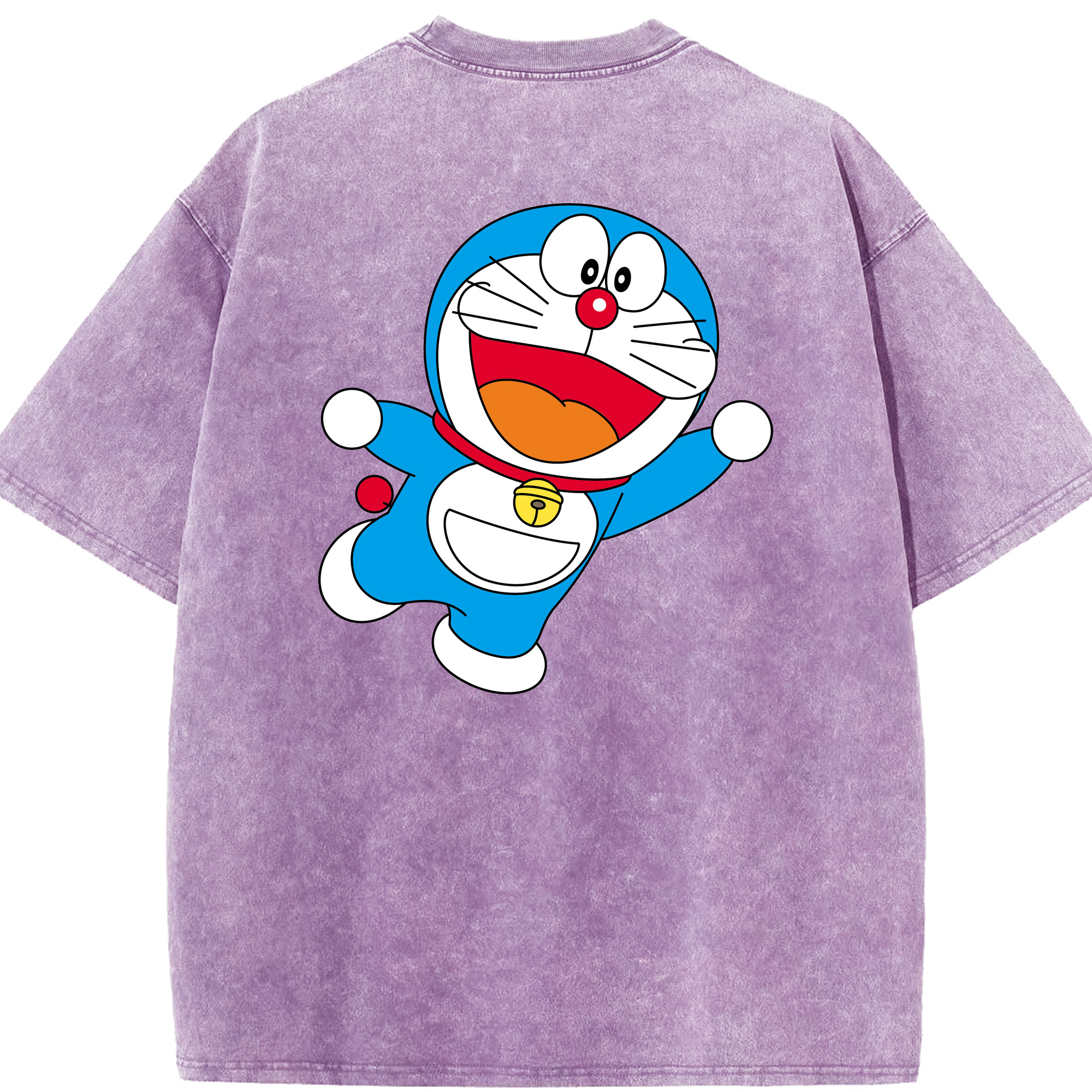 （画像用） ドラえもん Doraemon 綿100% ヴィンテージ風 半袖Tシャツ（背面プリント）