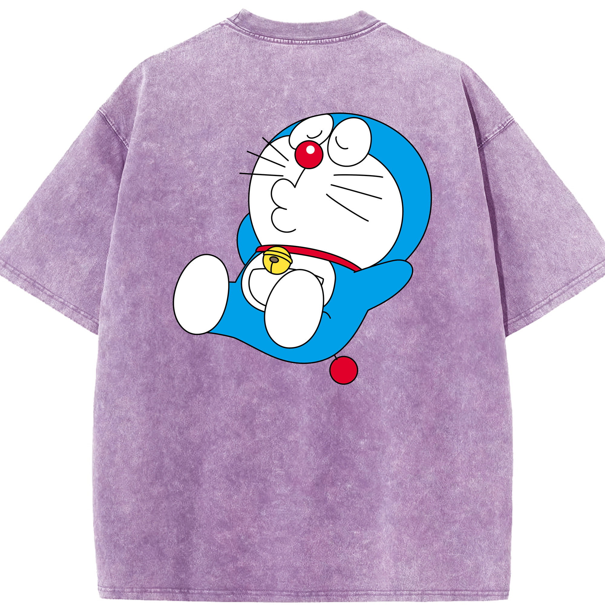 （画像用） ドラえもん Doraemon 綿100% ヴィンテージ風 半袖Tシャツ（背面プリント）