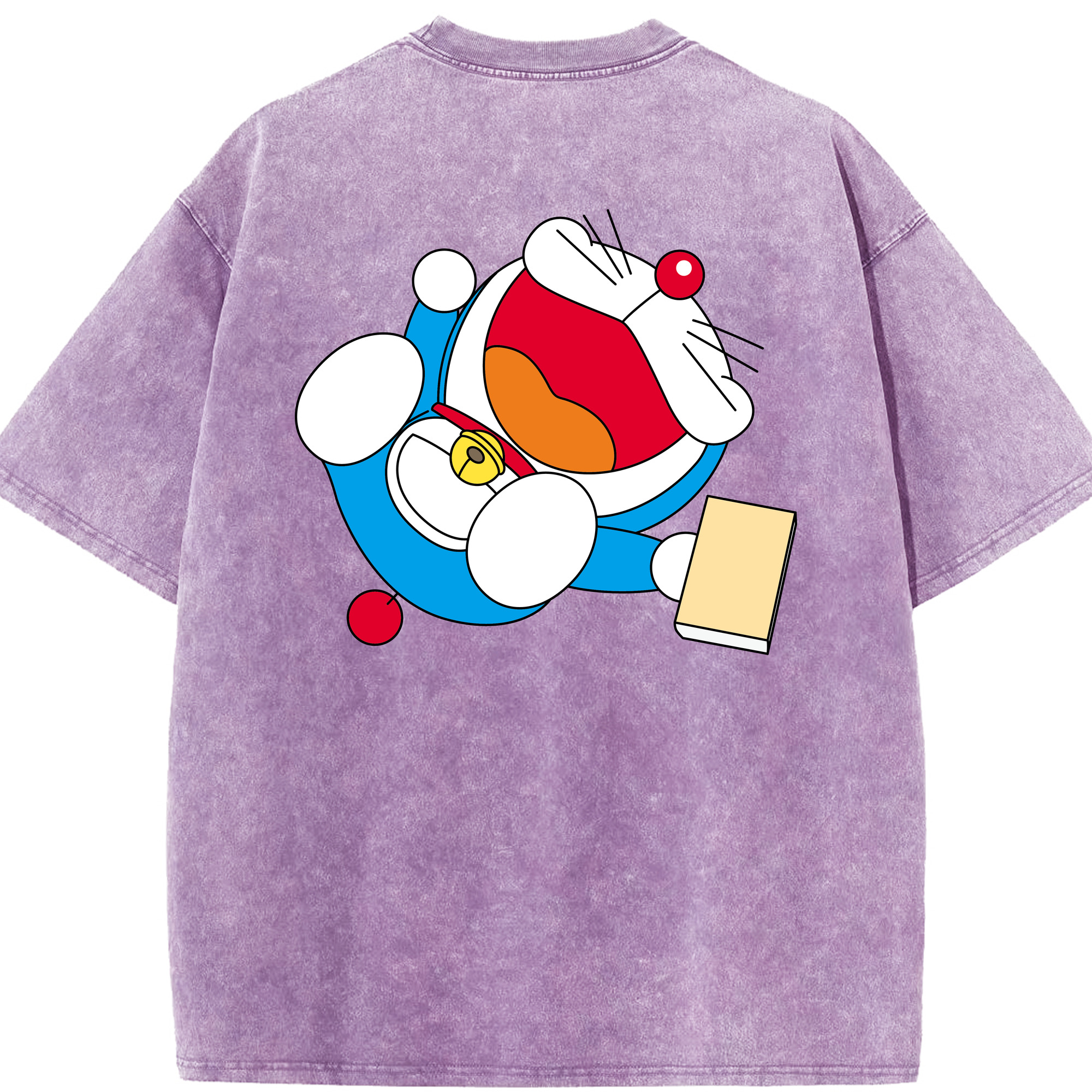 （画像用） ドラえもん Doraemon 綿100% ヴィンテージ風 半袖Tシャツ（背面プリント）