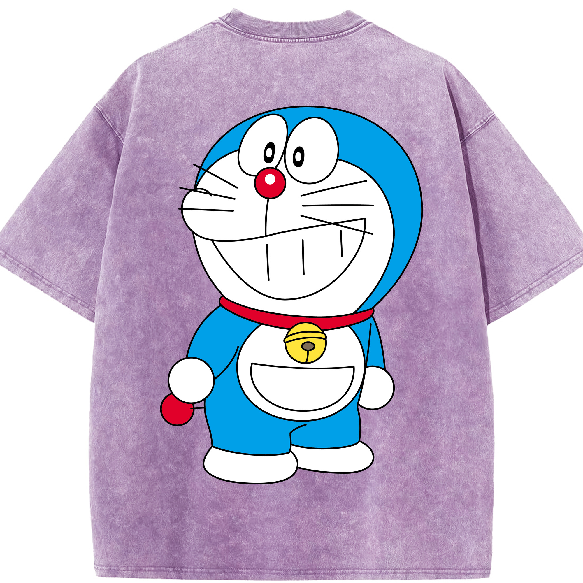 （画像用） ドラえもん Doraemon 綿100% ヴィンテージ風 半袖Tシャツ（背面プリント）