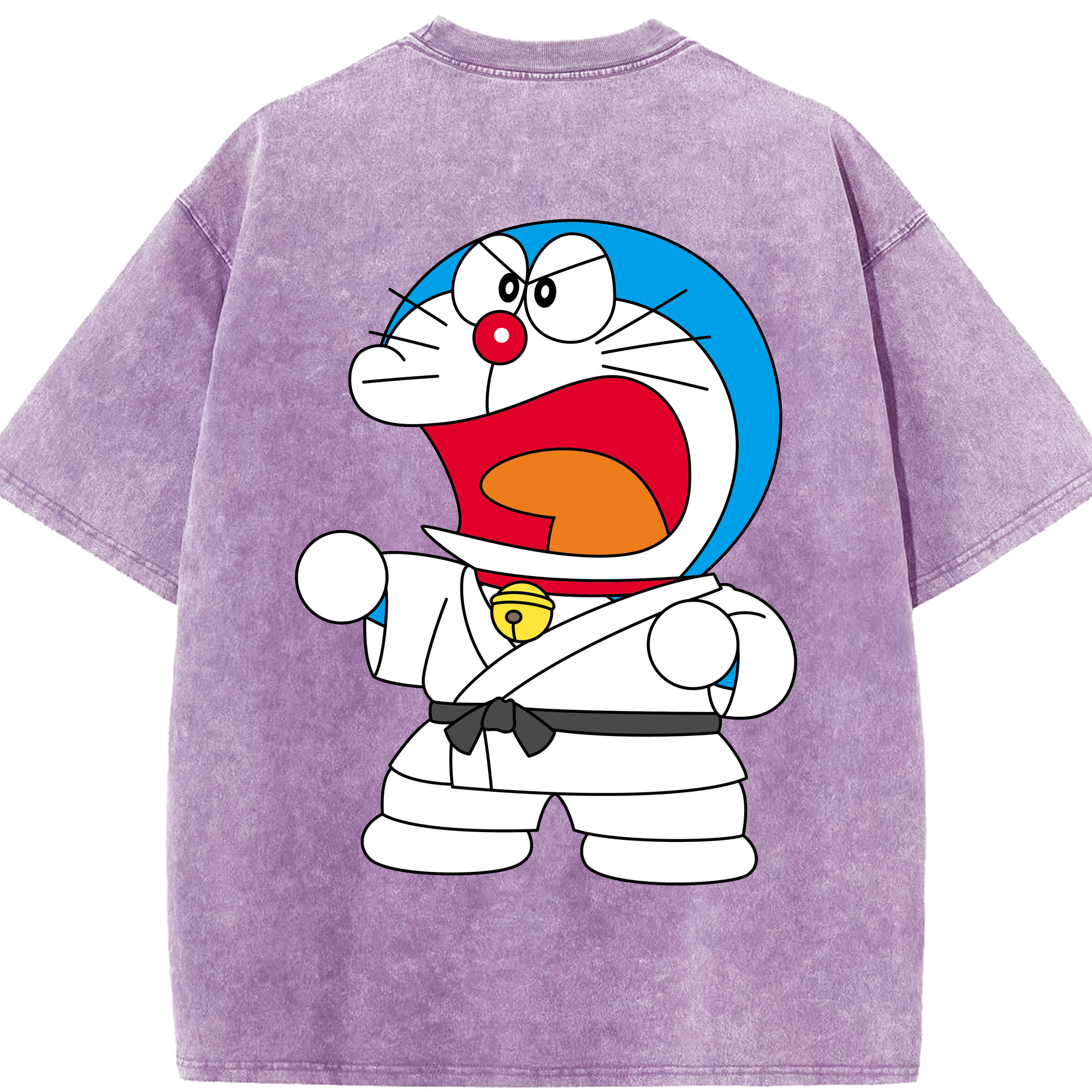 （画像用） ドラえもん Doraemon 綿100% ヴィンテージ風 半袖Tシャツ（背面プリント）