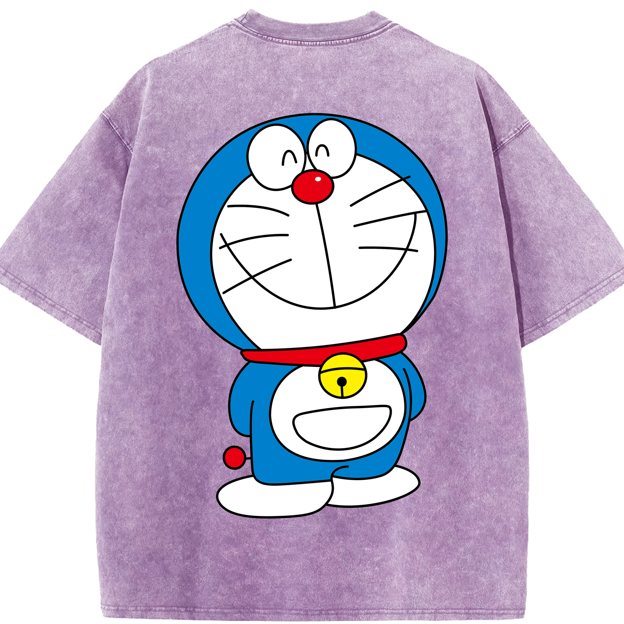 （画像用） ドラえもん Doraemon 綿100% ヴィンテージ風 半袖Tシャツ（背面プリント）